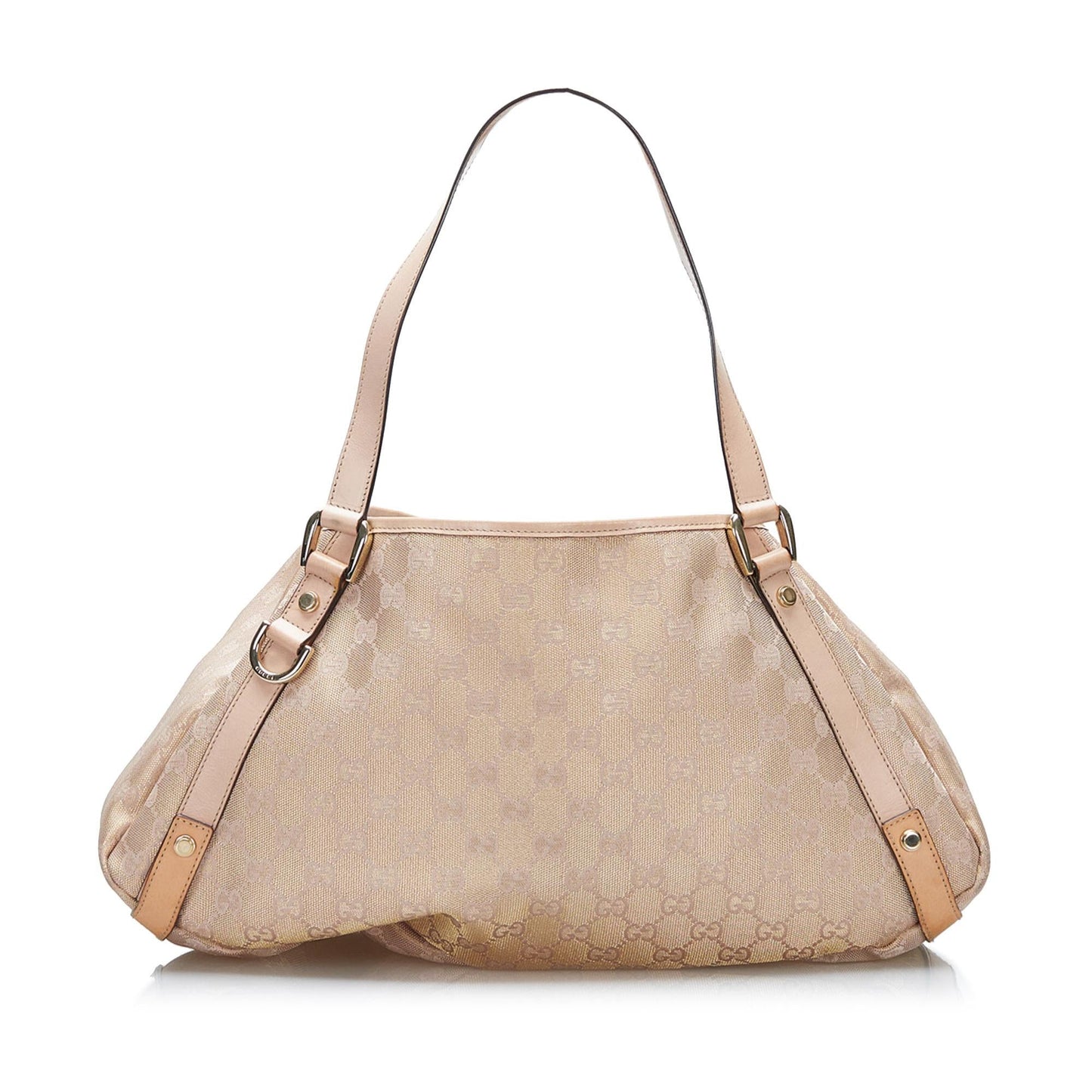 Gucci GG SHG-bLIlMM Canvas Calf Brown Tote Bag