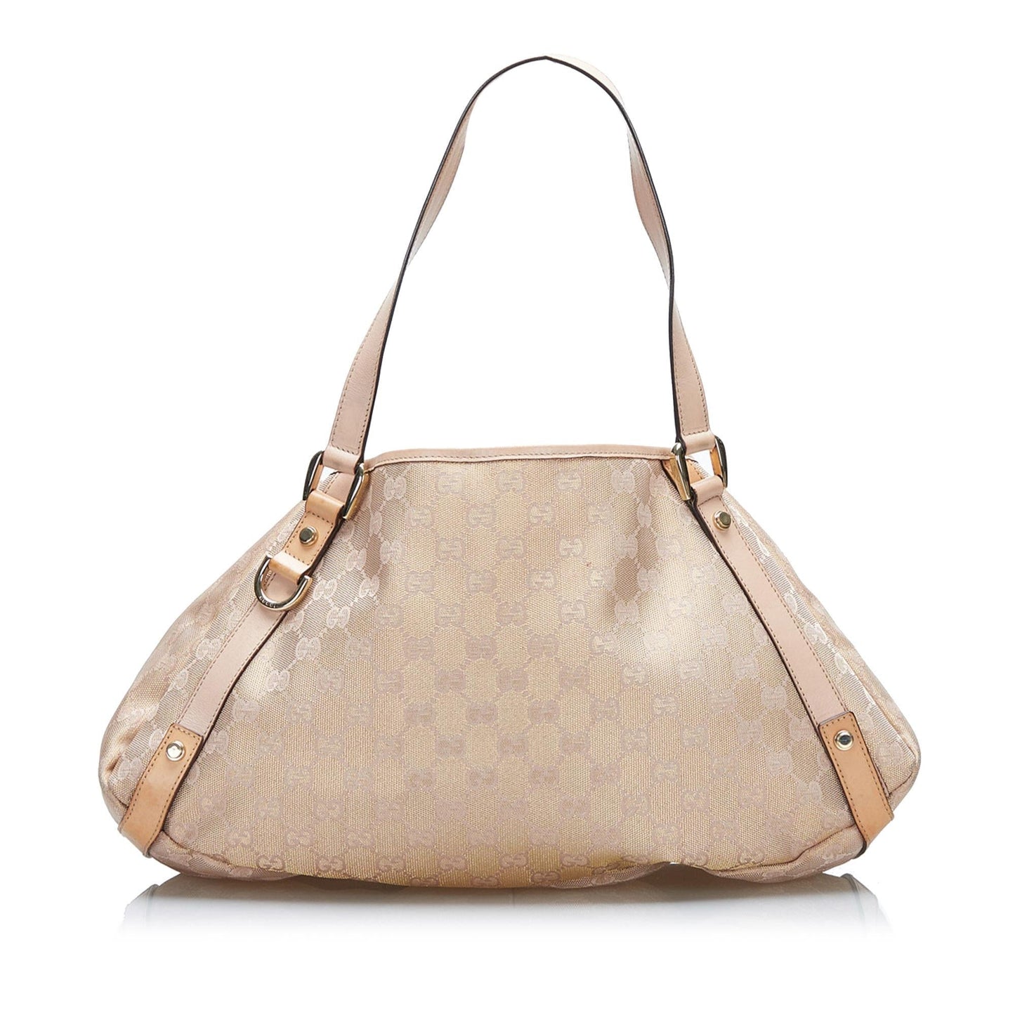 Gucci GG SHG-bLIlMM Canvas Calf Brown Tote Bag