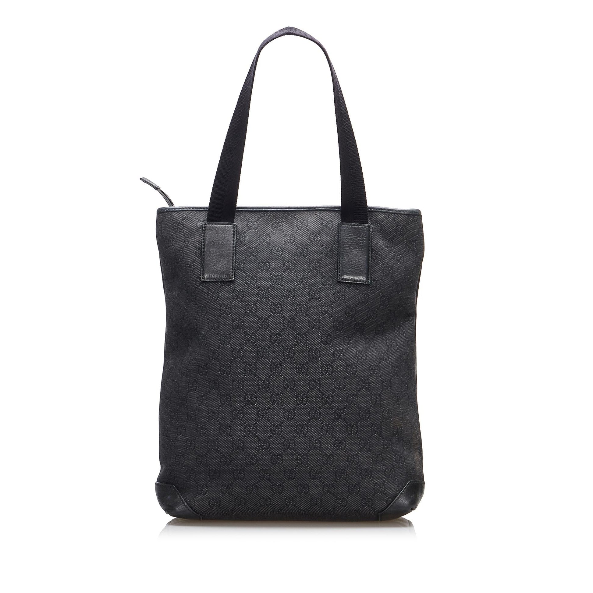 Gucci GG SHG-7Z3AqJ Canvas Black Tote Bag