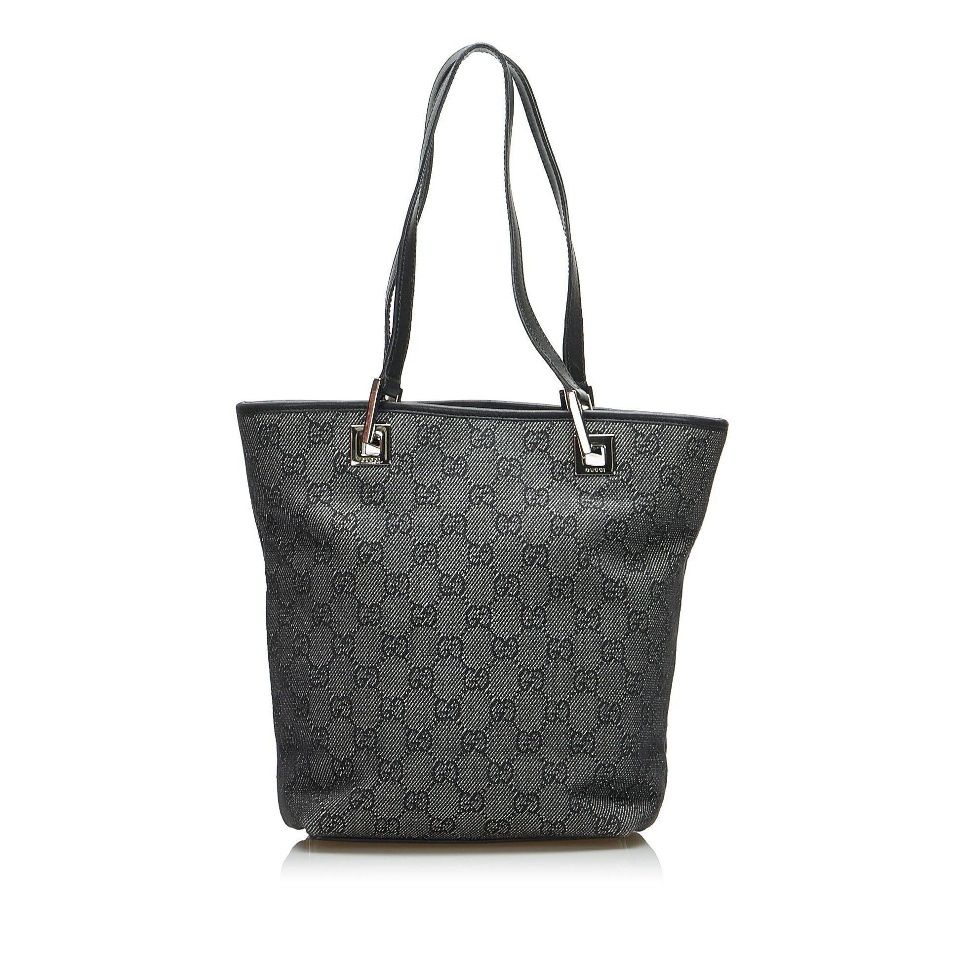 Gucci GG SHG-h7Aite Canvas Grey Tote Bag