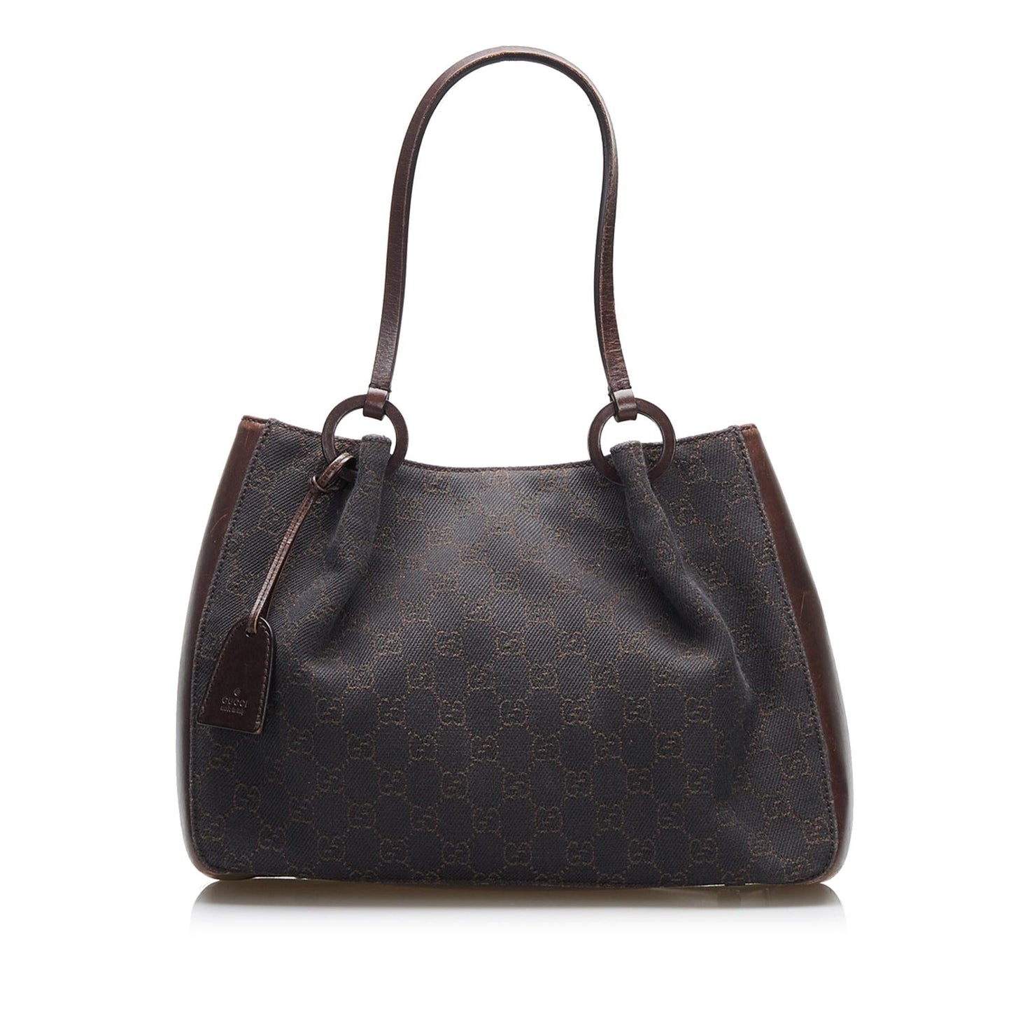 Gucci GG SHG-oSiqM2 Canvas Brown Tote Bag