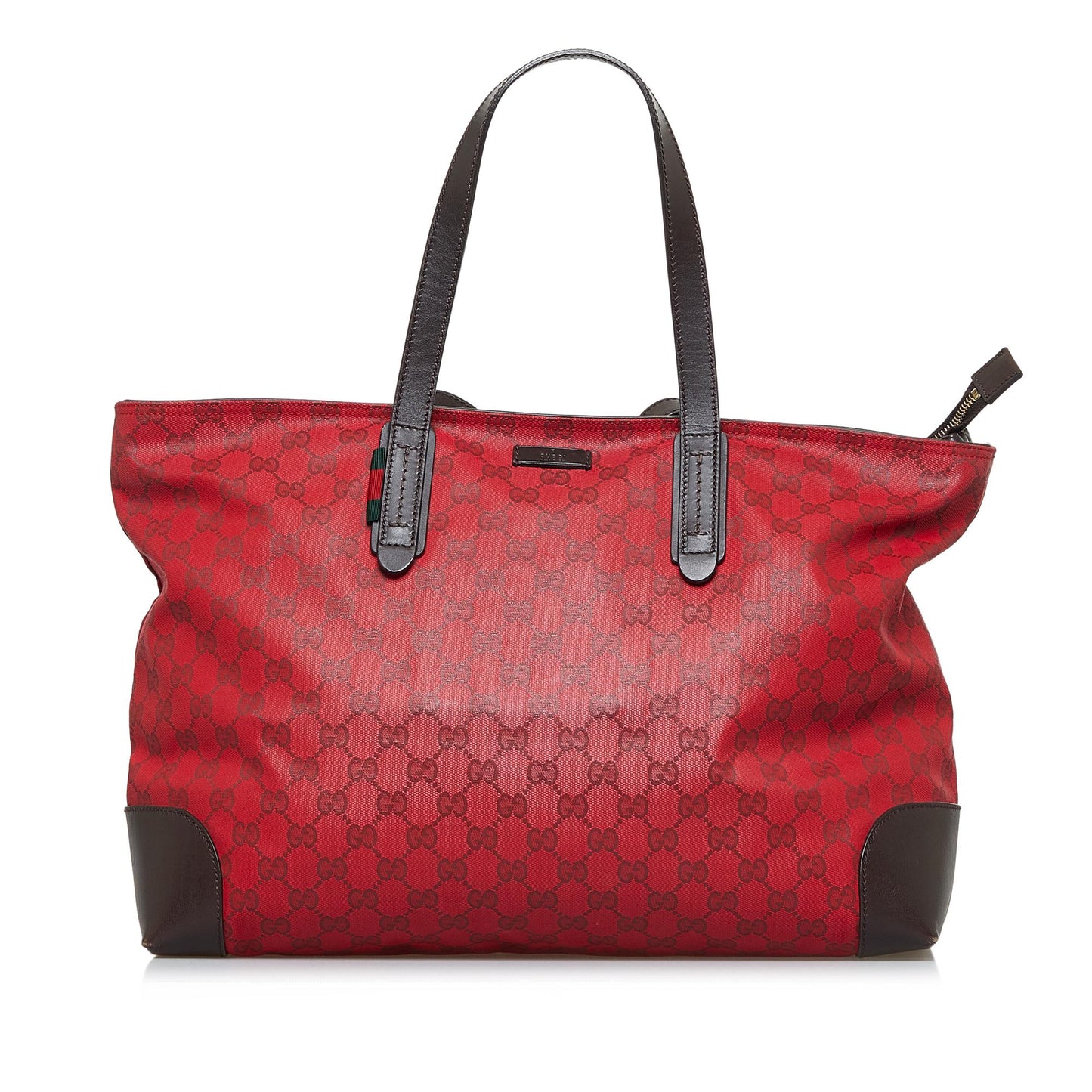 Gucci GG SHG-aBcEh7 Canvas Red Tote Bag