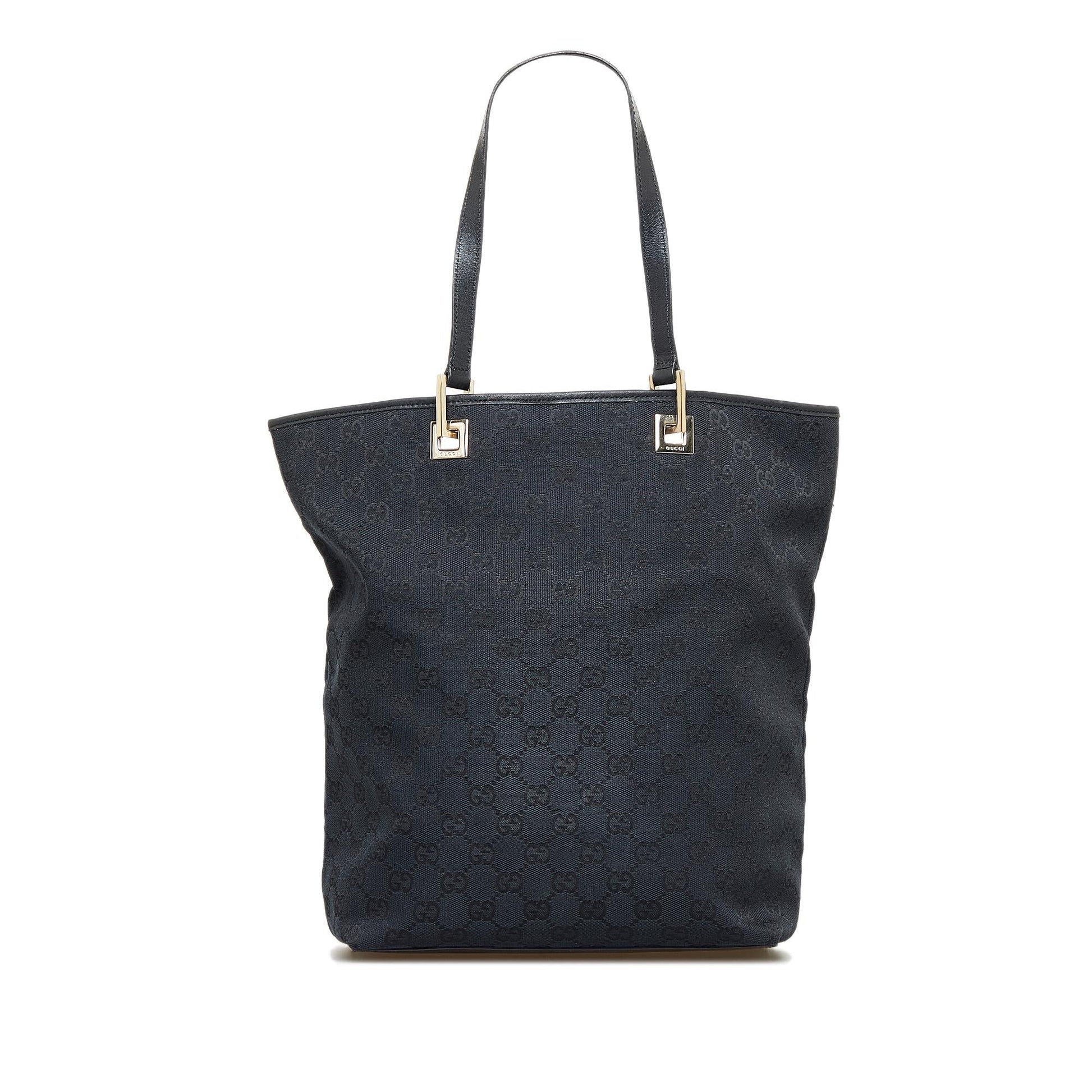 Gucci GG SHG-XbpGKV Canvas Black Tote Bag