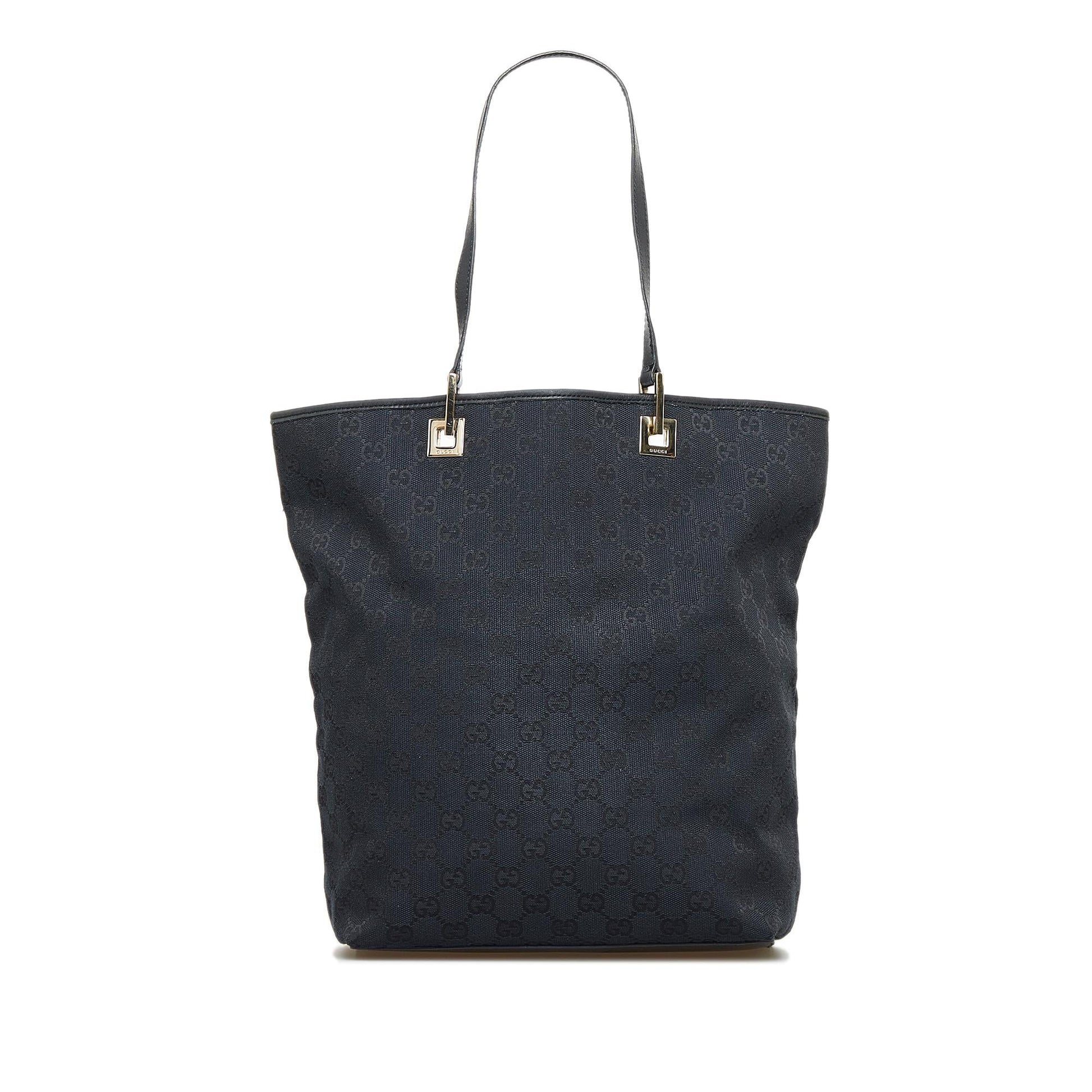 Gucci GG SHG-XbpGKV Canvas Black Tote Bag