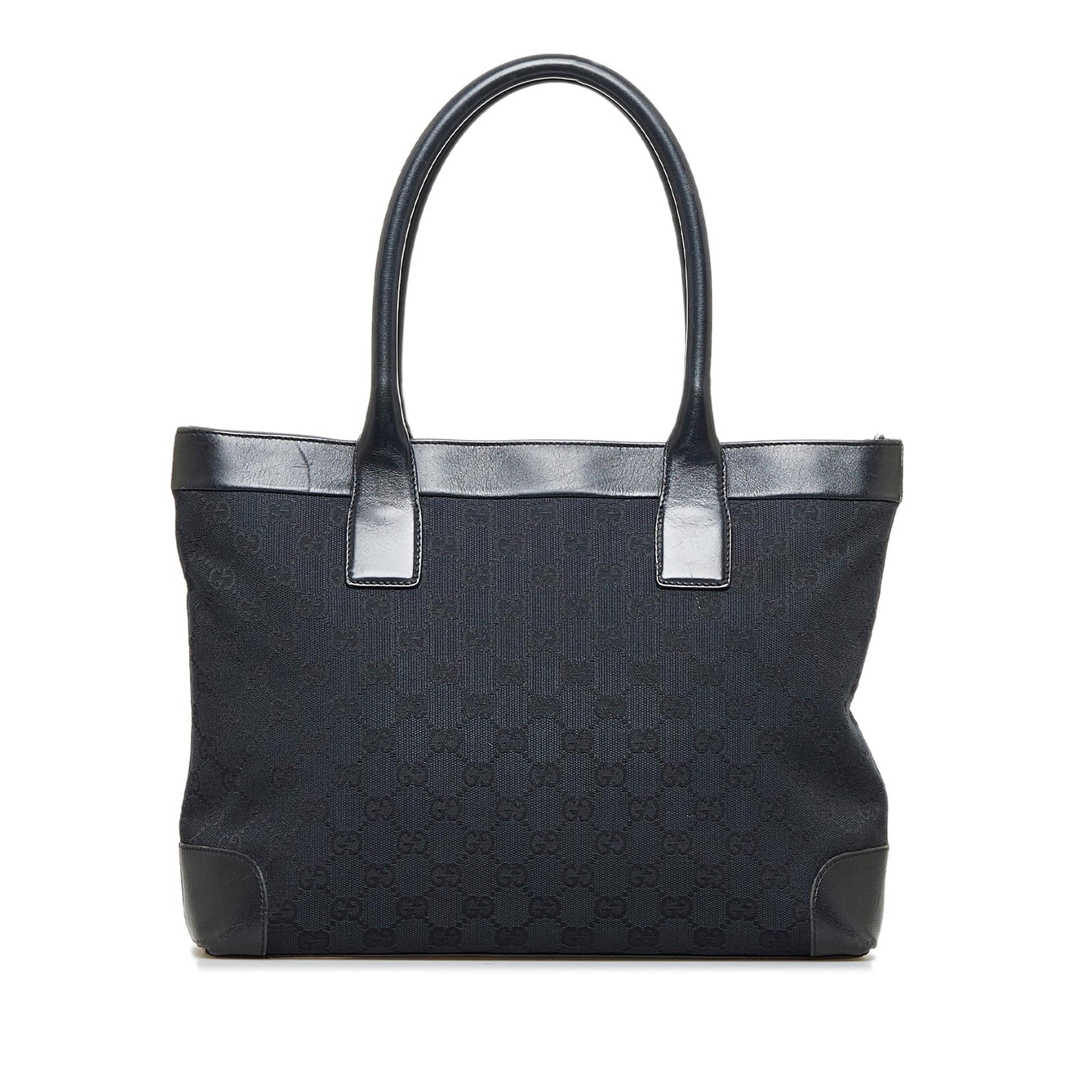 Gucci GG SHG-fUPDsz Canvas Black Tote Bag