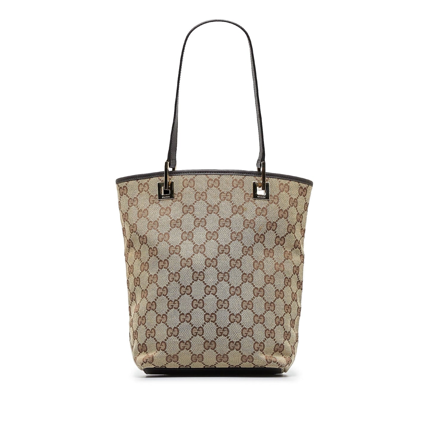 Gucci GG SHG-NOiTVA Canvas Brown Tote Bag