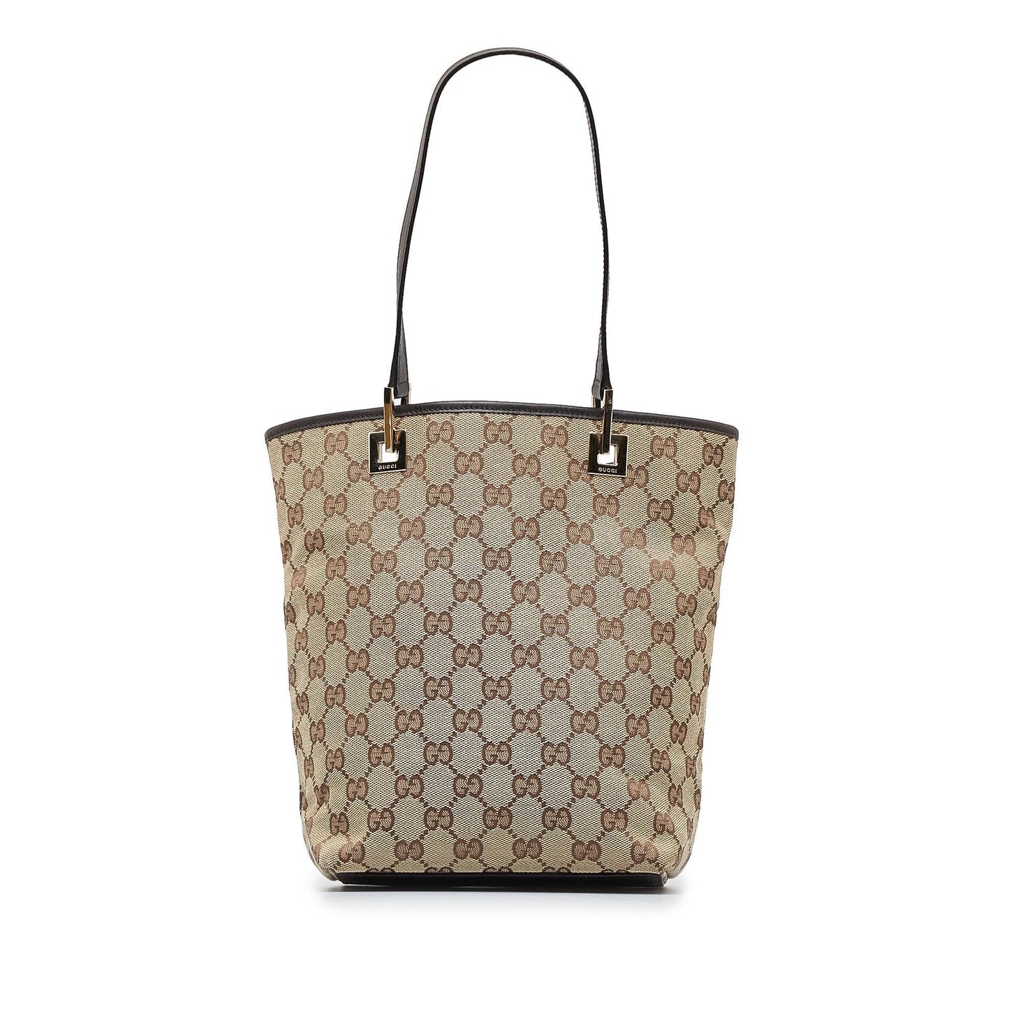 Gucci GG SHG-NOiTVA Canvas Brown Tote Bag