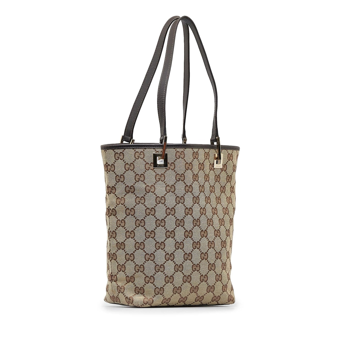 Gucci GG SHG-NOiTVA Canvas Brown Tote Bag