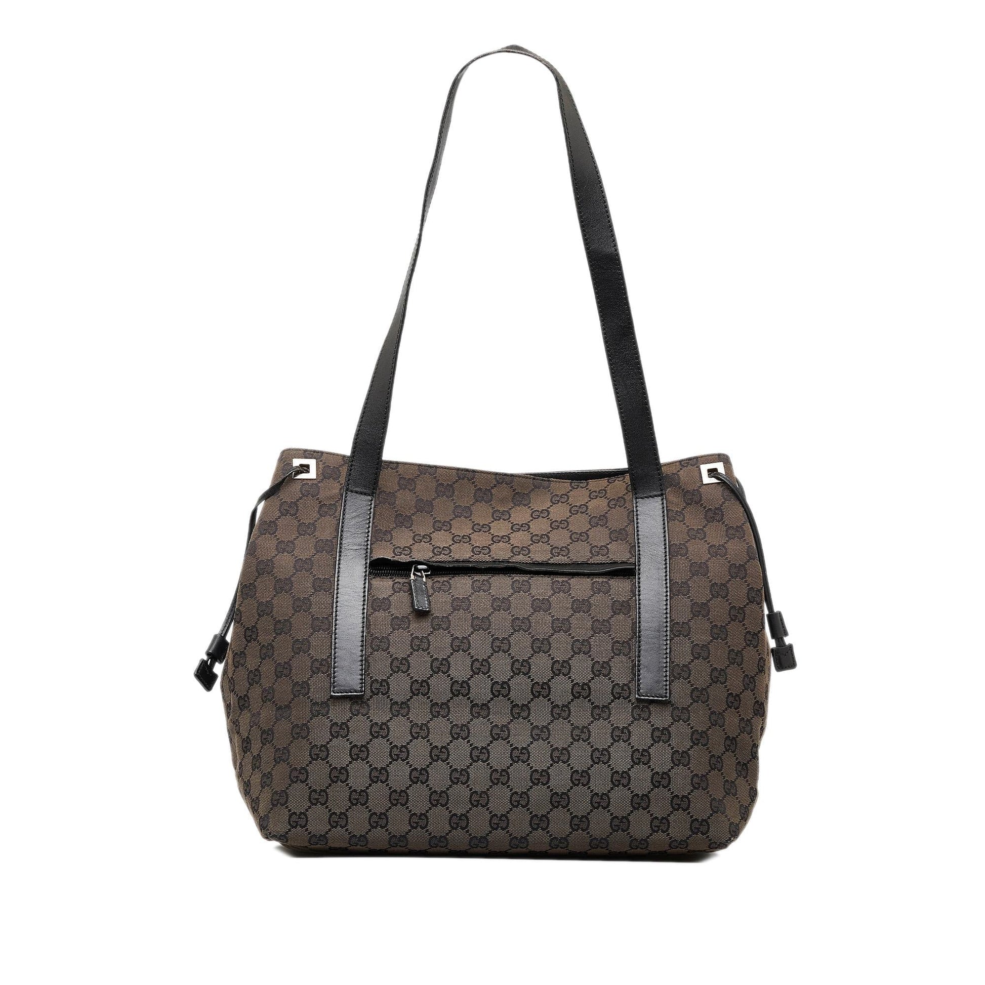 Gucci GG SHG-x7xzuu Canvas Brown Tote Bag