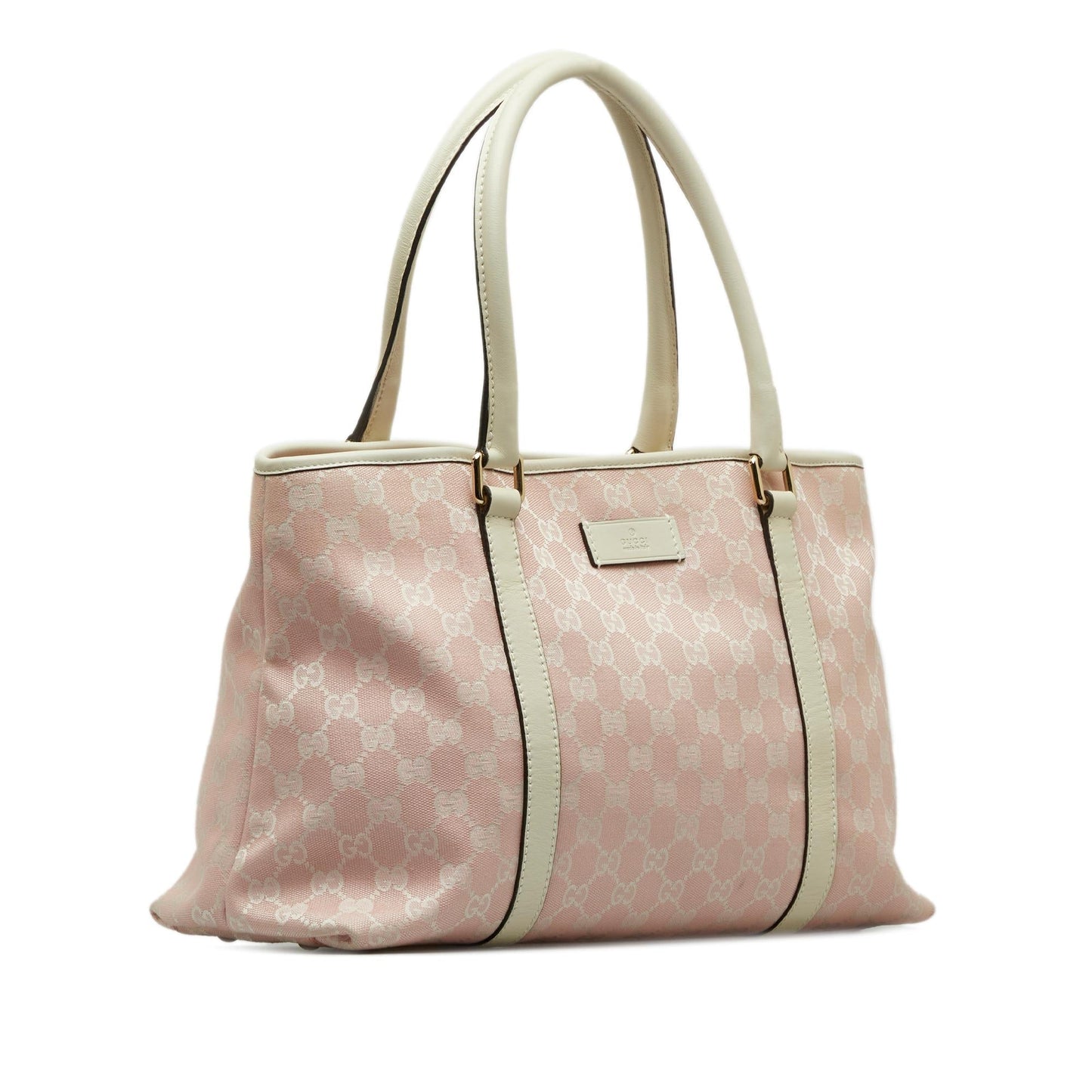 Gucci GG SHG-J2GaMv Canvas Pink Tote Bag