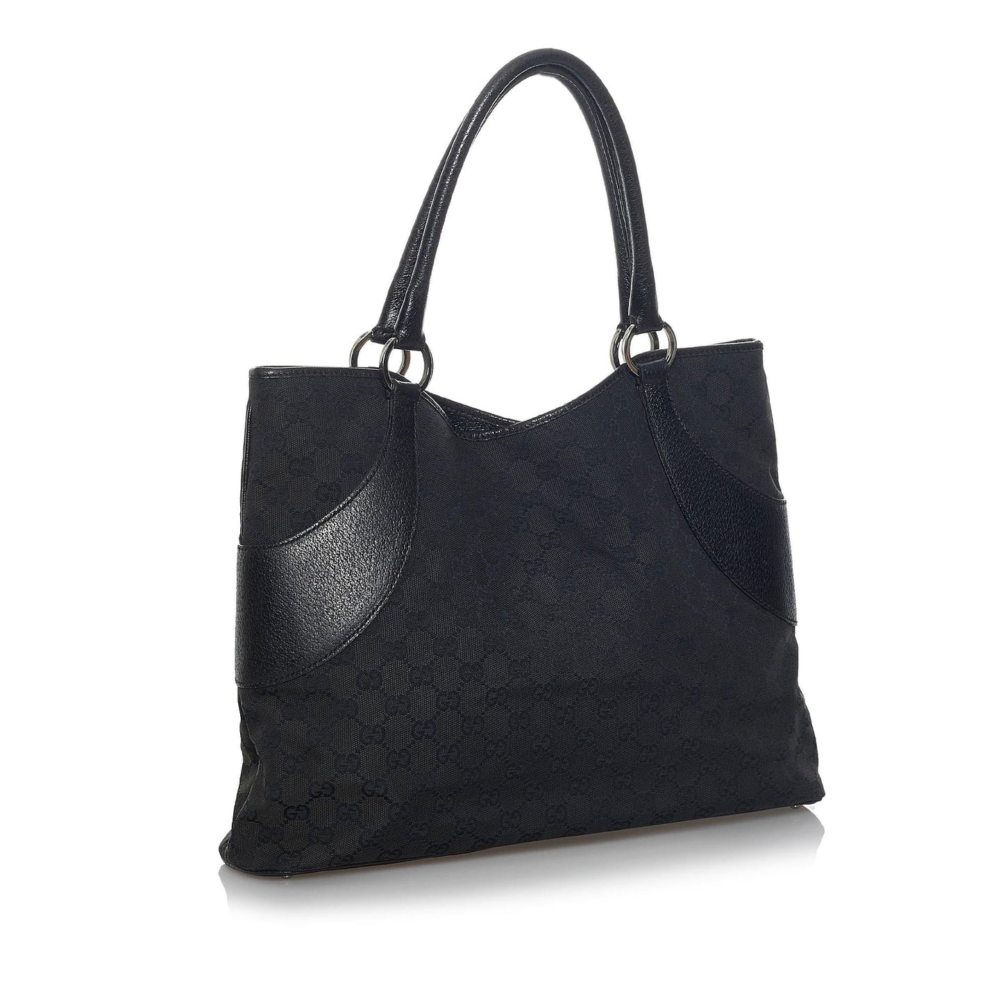 Gucci GG SHG Canvas Black Tote Bag Tote Shg