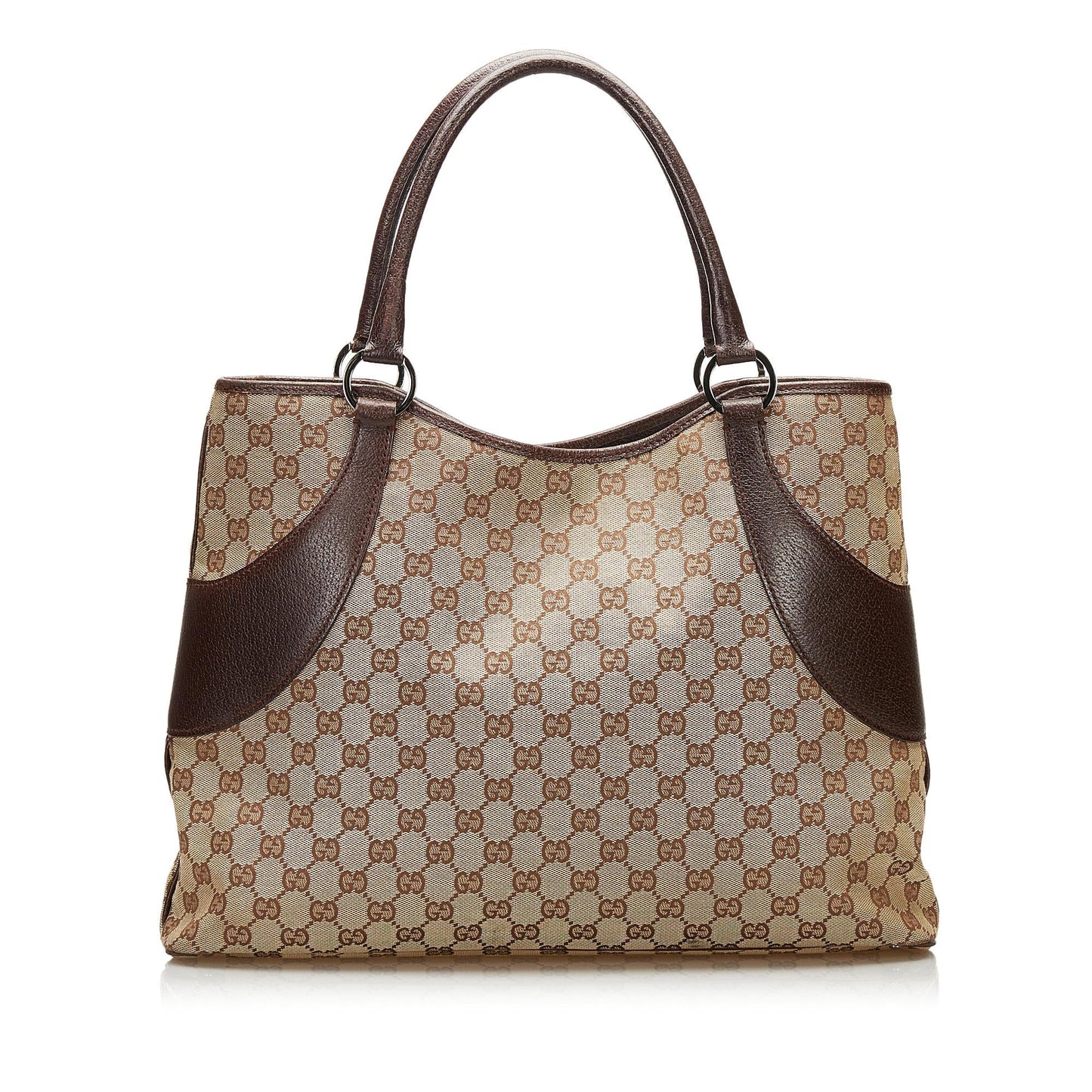 Gucci GG SHG Canvas Brown Tote Bag 19