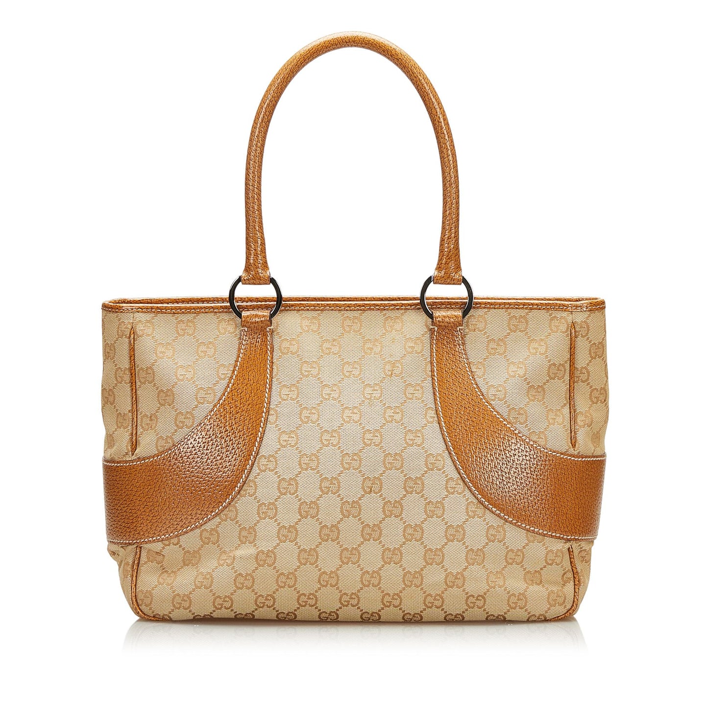 Gucci GG SHG Canvas Brown Tote Bag 20