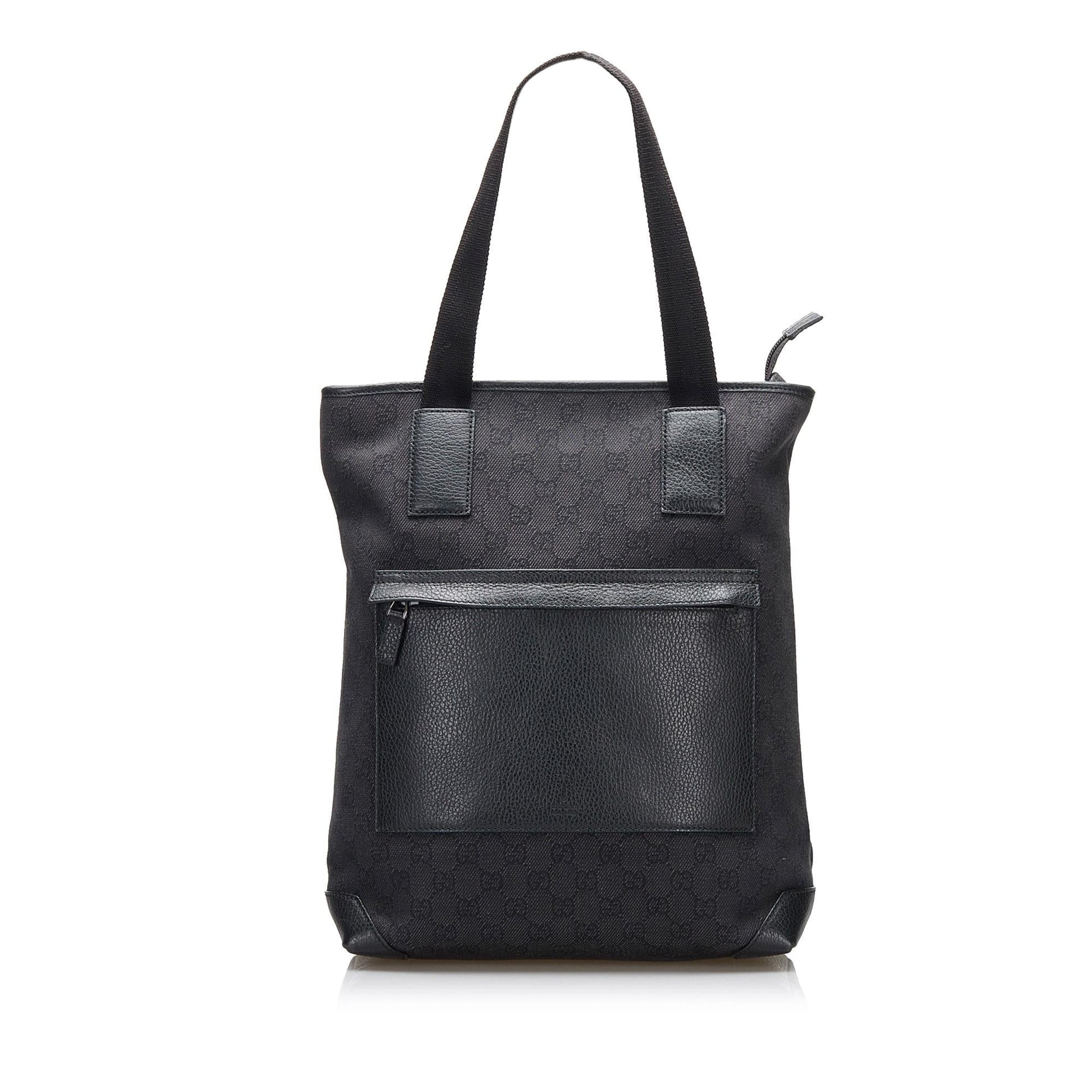 Gucci GG SHG-ysZlfc Canvas Black Tote Bag