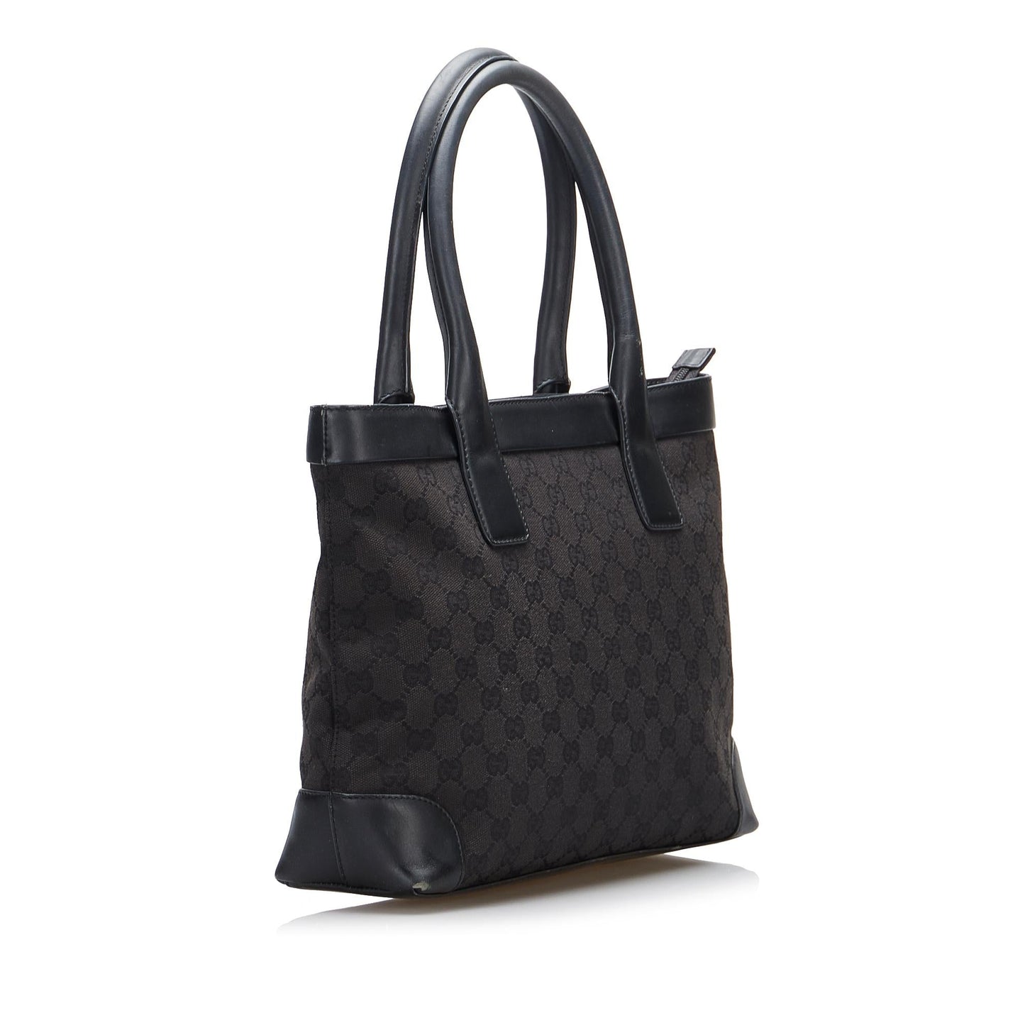 Gucci GG SHG-l4YrfK Canvas Calf Black Tote Bag