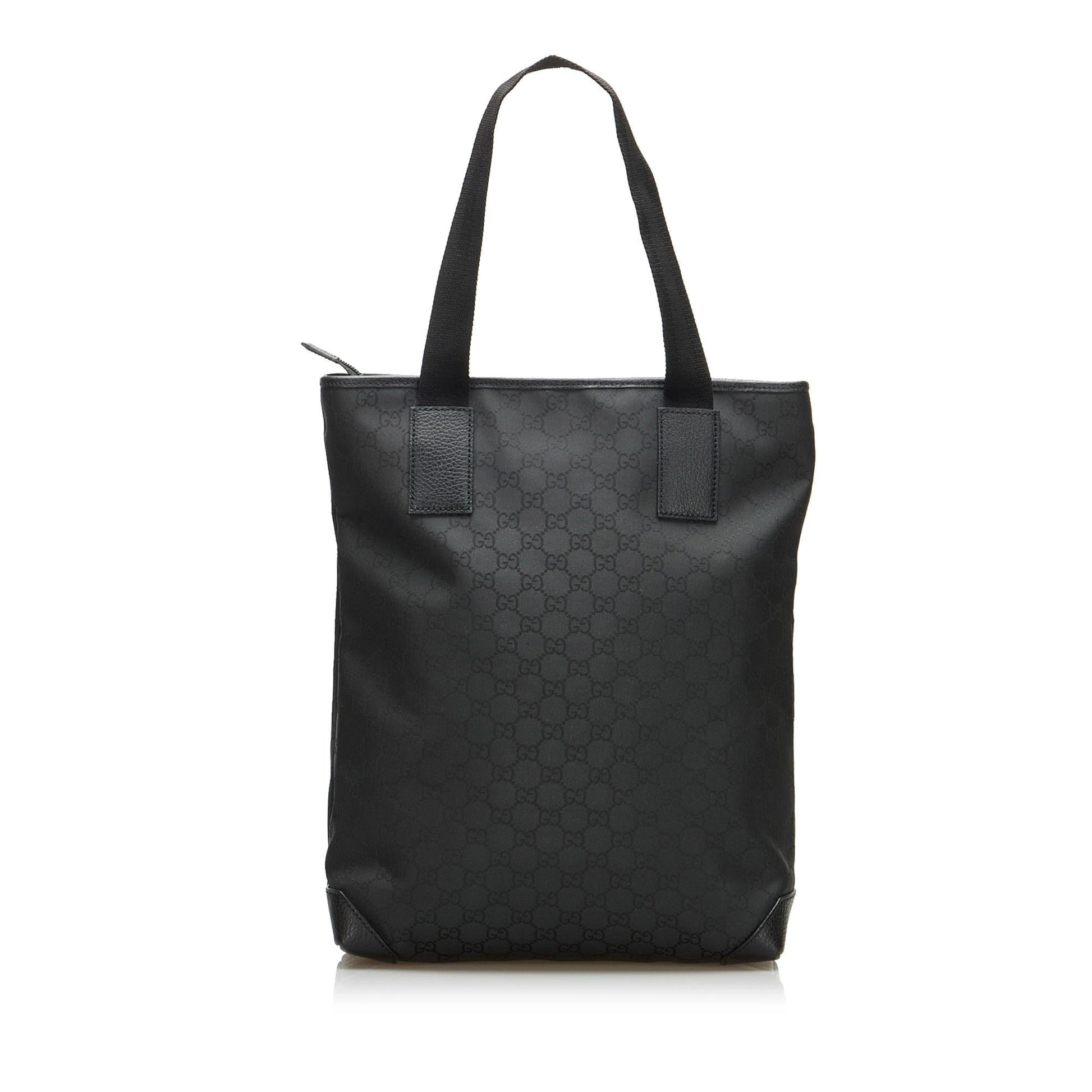 Gucci GG SHG-Z4vHZl Canvas Black Tote Bag