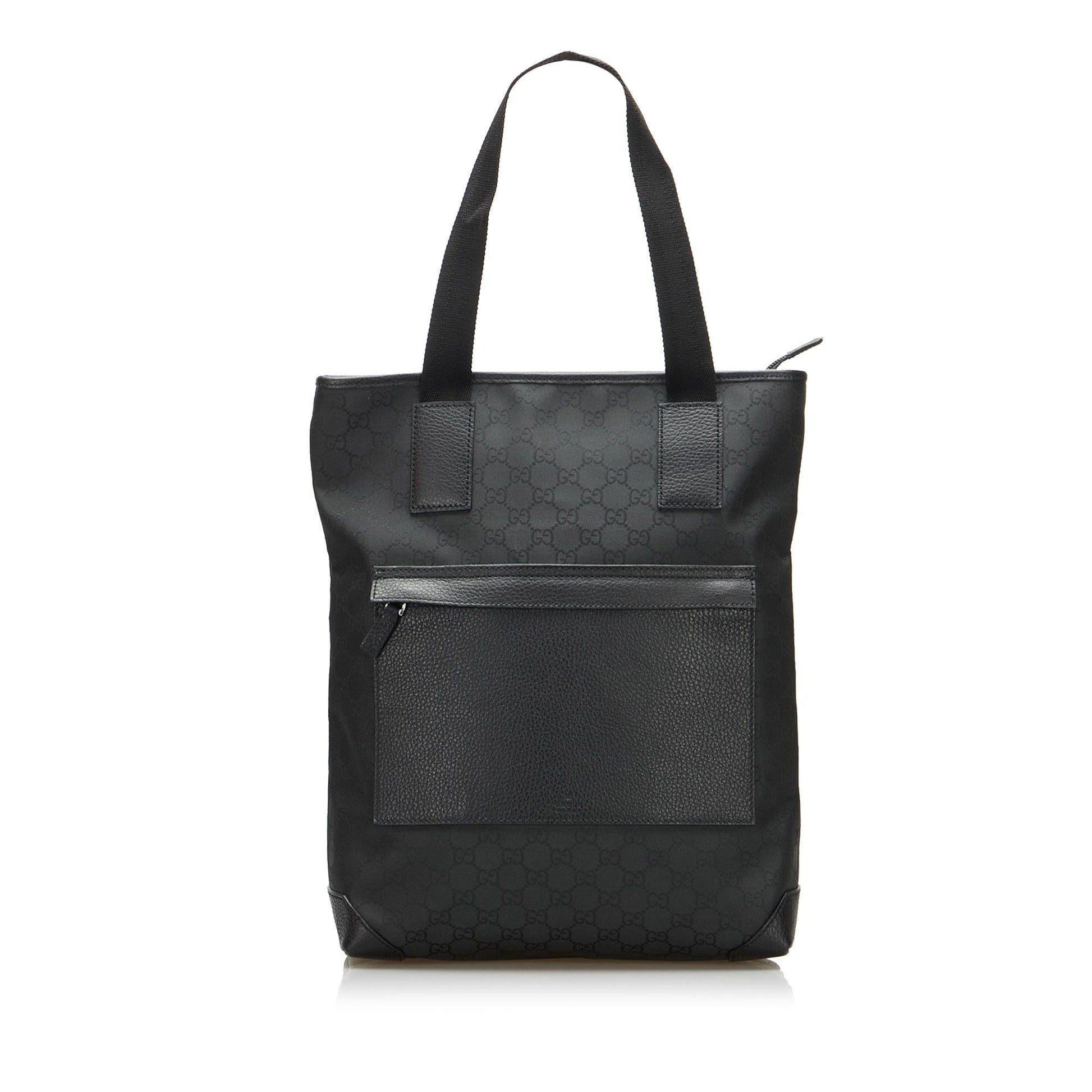 Gucci GG SHG-Z4vHZl Canvas Black Tote Bag