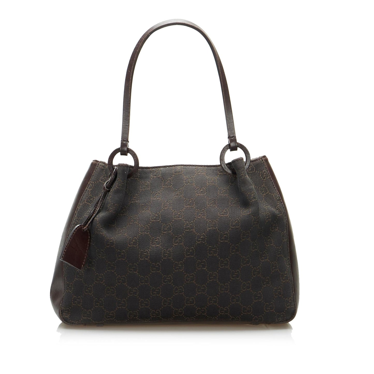 Gucci GG SHG-pjll7V Canvas Calf Brown Tote Bag