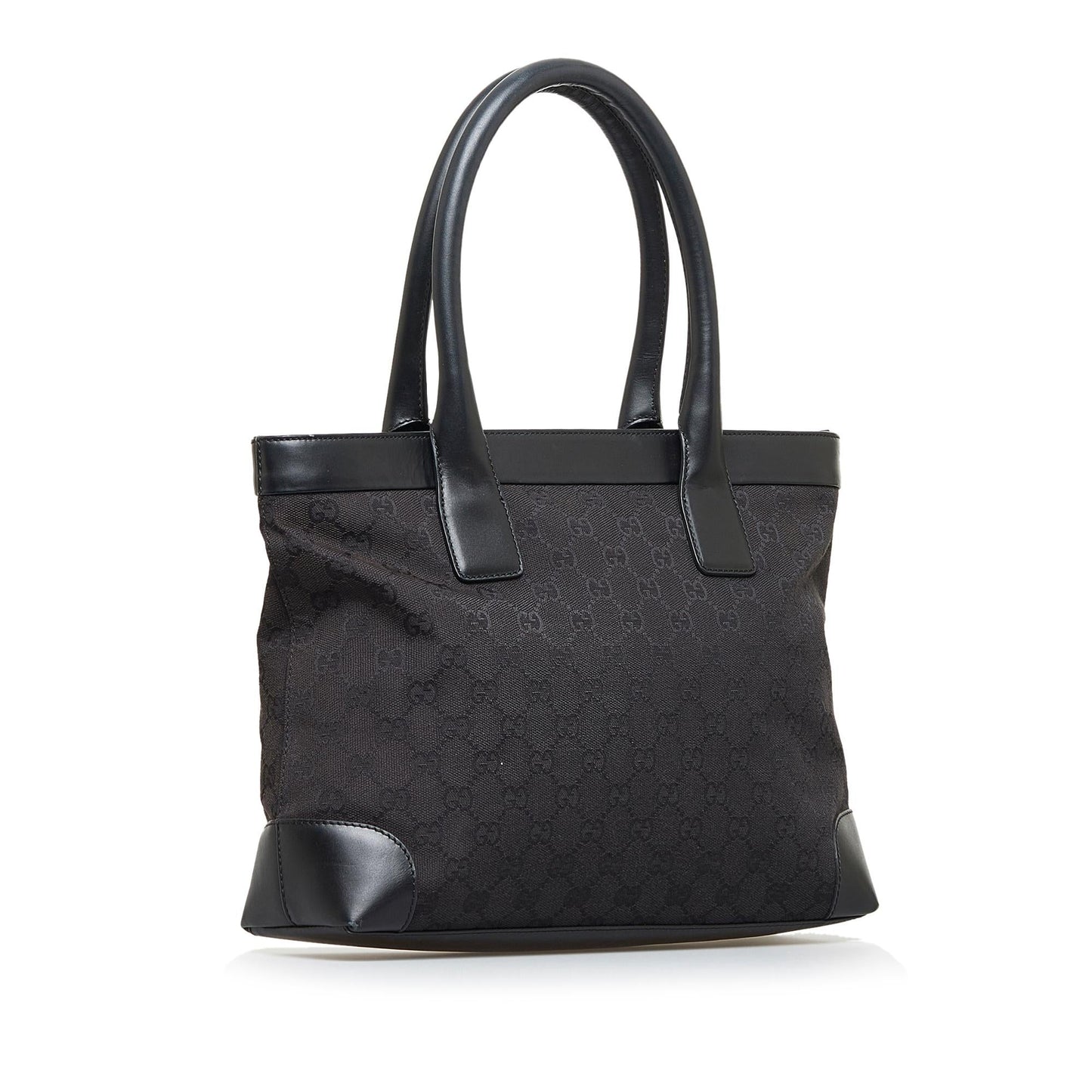 Gucci GG SHG-Zs8krN Canvas Calf Black Tote Bag