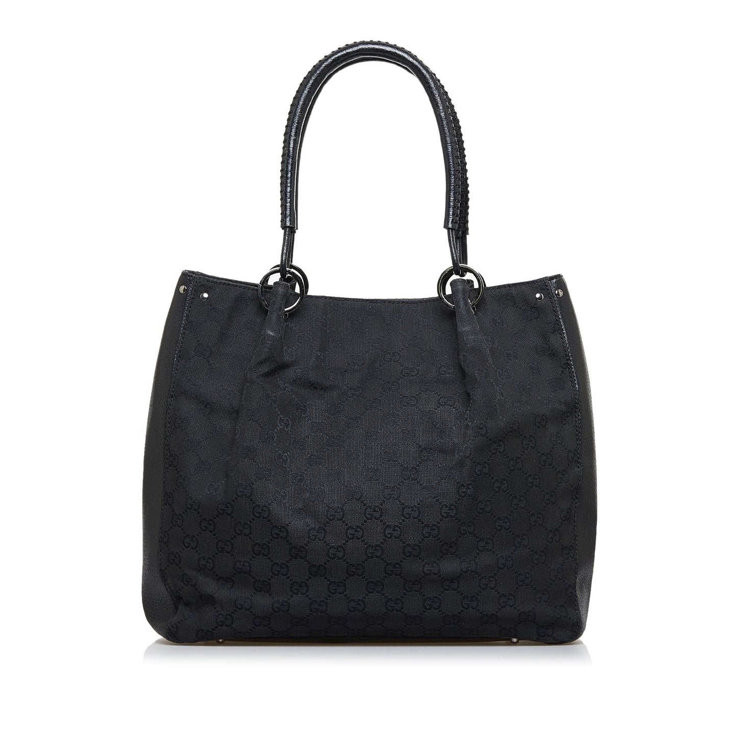 Gucci GG SHG-1yeepM Canvas Black Tote Bag