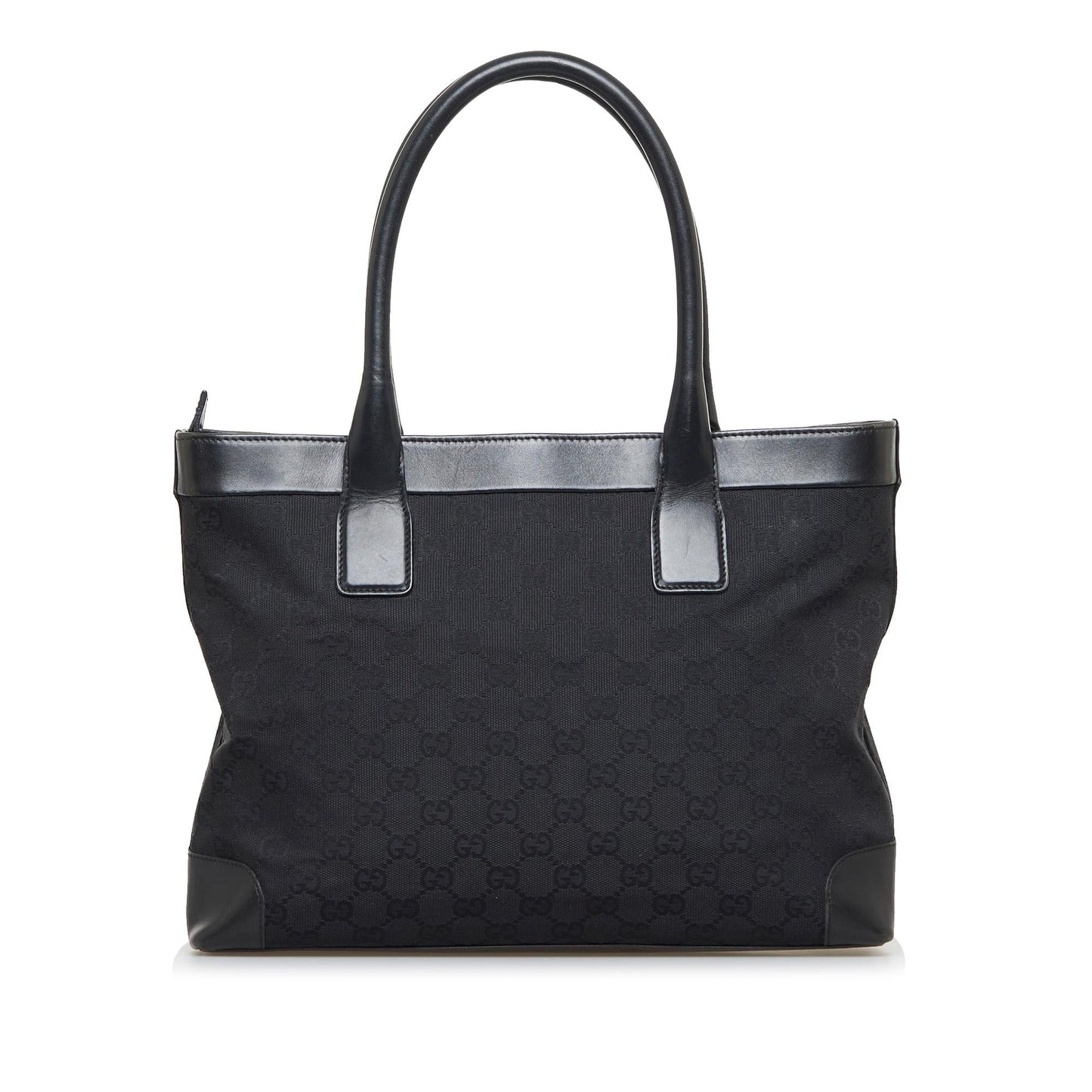 Gucci GG SHG-J9cPnO Canvas Calf Black Tote Bag
