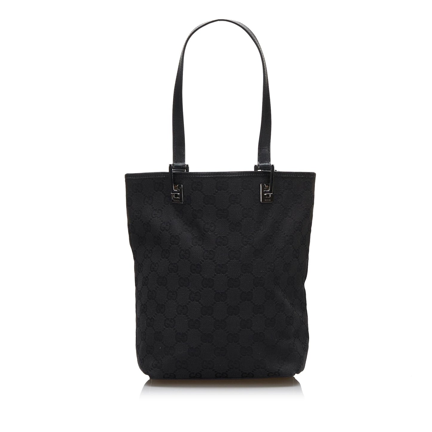 Gucci GG SHG-BFbEcv Canvas Black Tote Bag