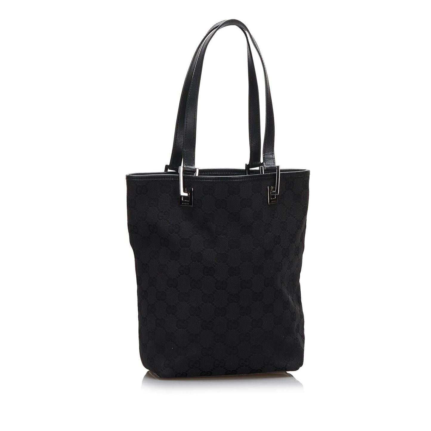Gucci GG SHG-BFbEcv Canvas Black Tote Bag