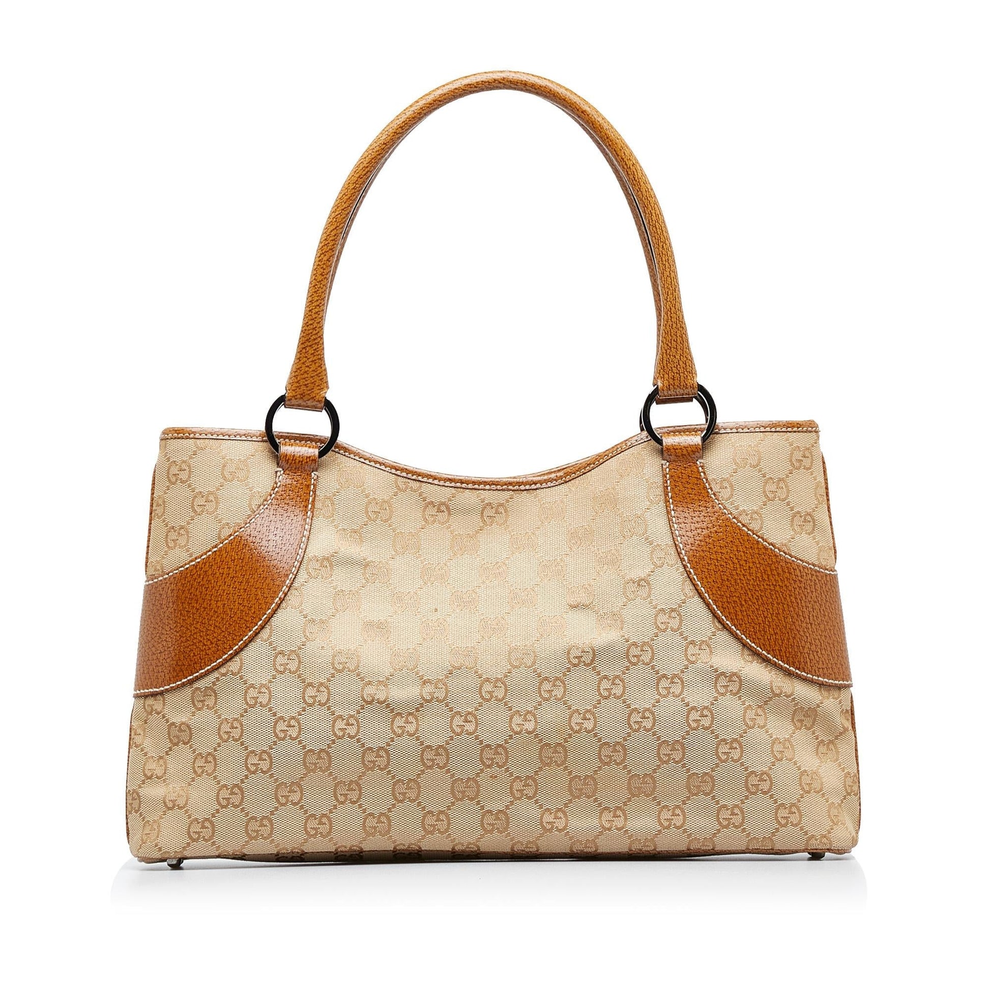Gucci GG SHG-1Ir5gA Canvas Brown Tote Bag