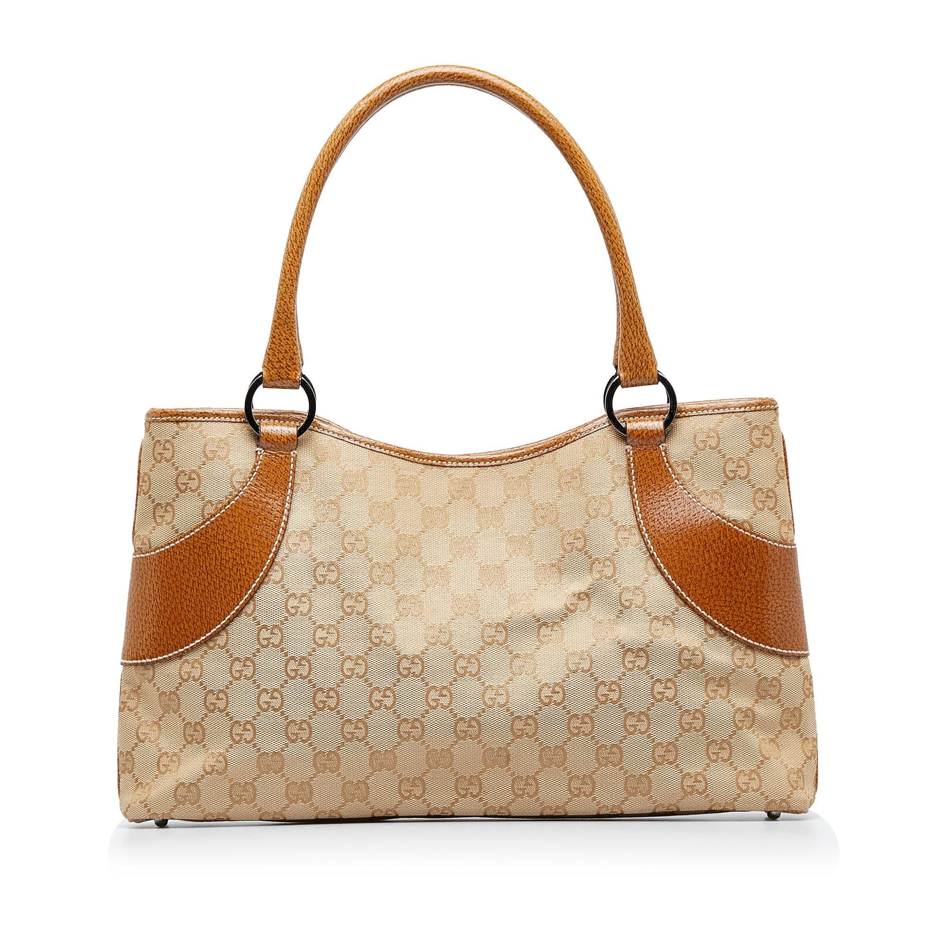 Gucci GG SHG-1Ir5gA Canvas Brown Tote Bag