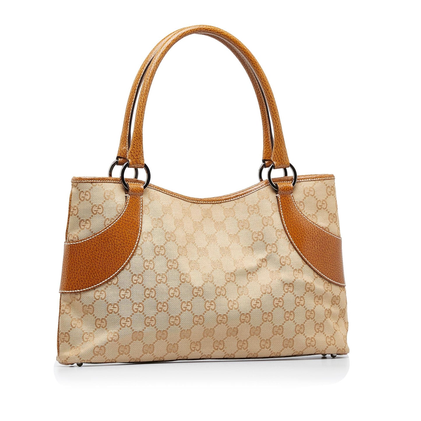 Gucci GG SHG-1Ir5gA Canvas Brown Tote Bag