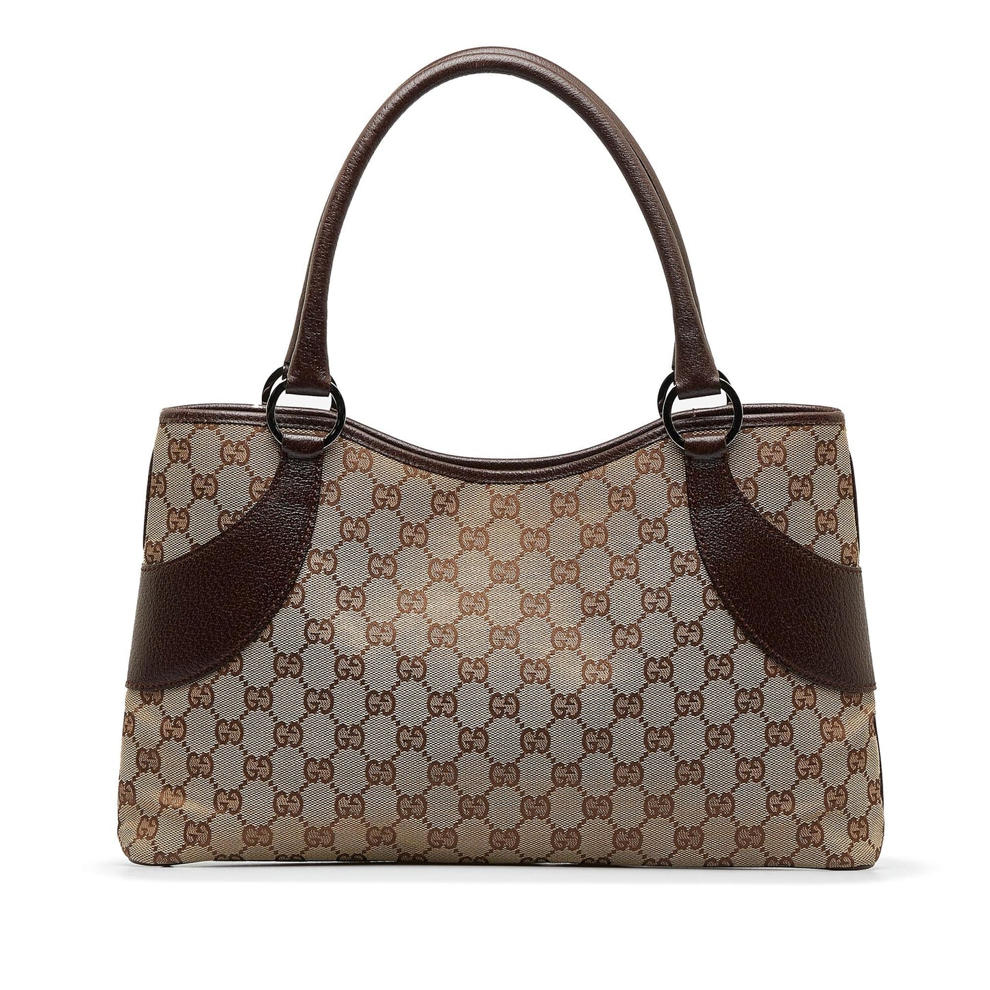 Gucci GG SHG-ddb69l Canvas Calf Brown Tote Bag