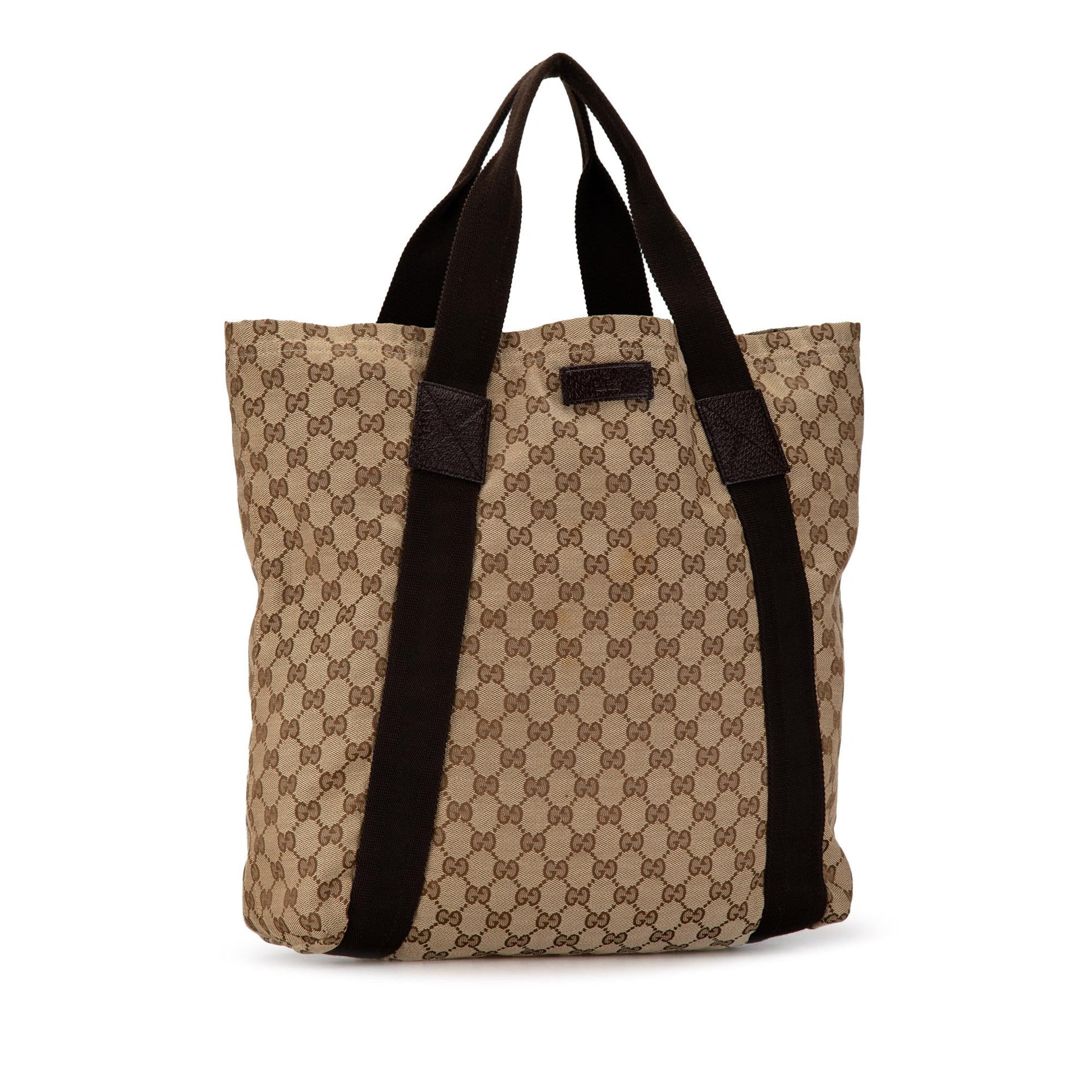 Gucci GG SHG-Qc1cos Canvas Brown Tote Bag