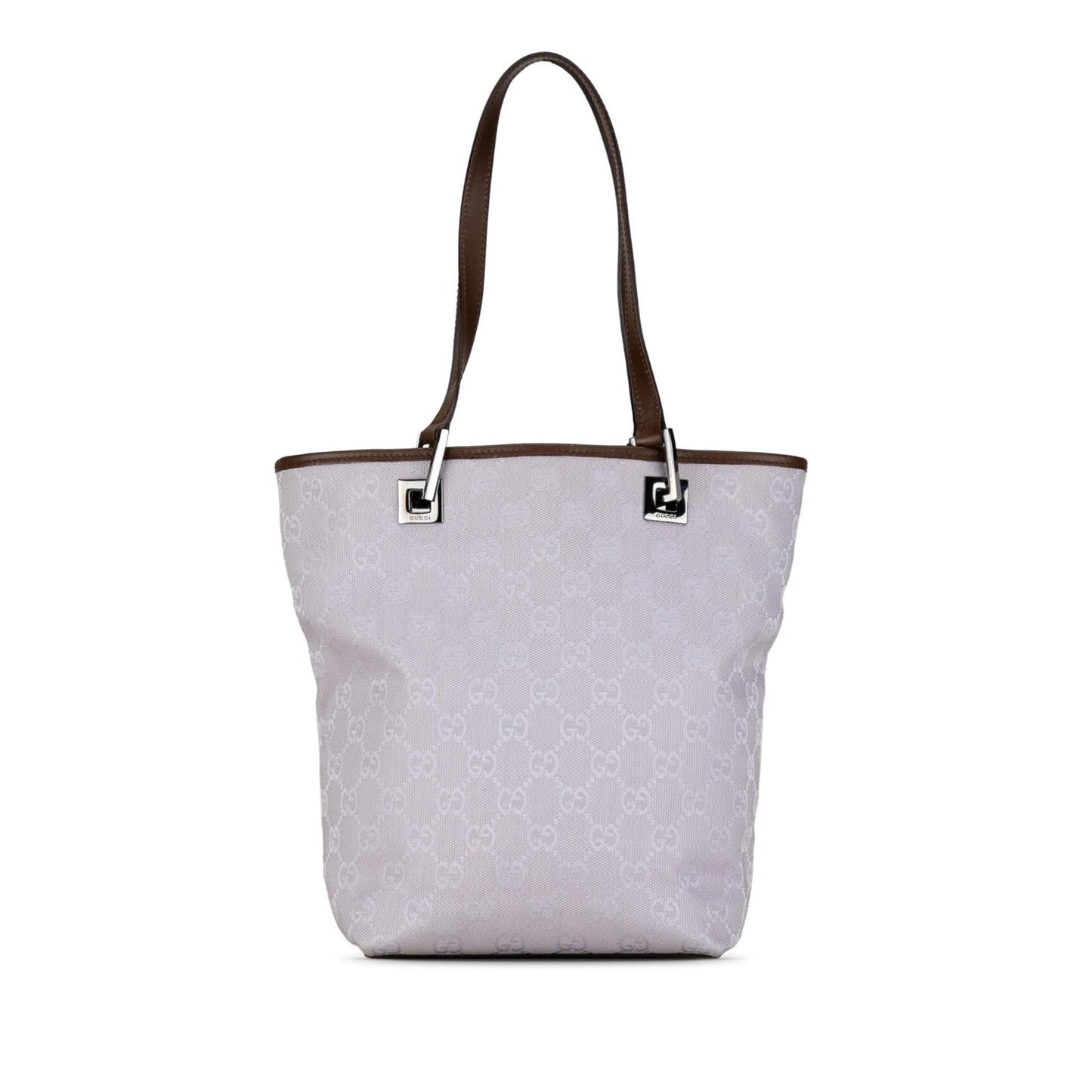 Gucci GG SHG-c1qy2w Canvas Calf Brown Tote Bag