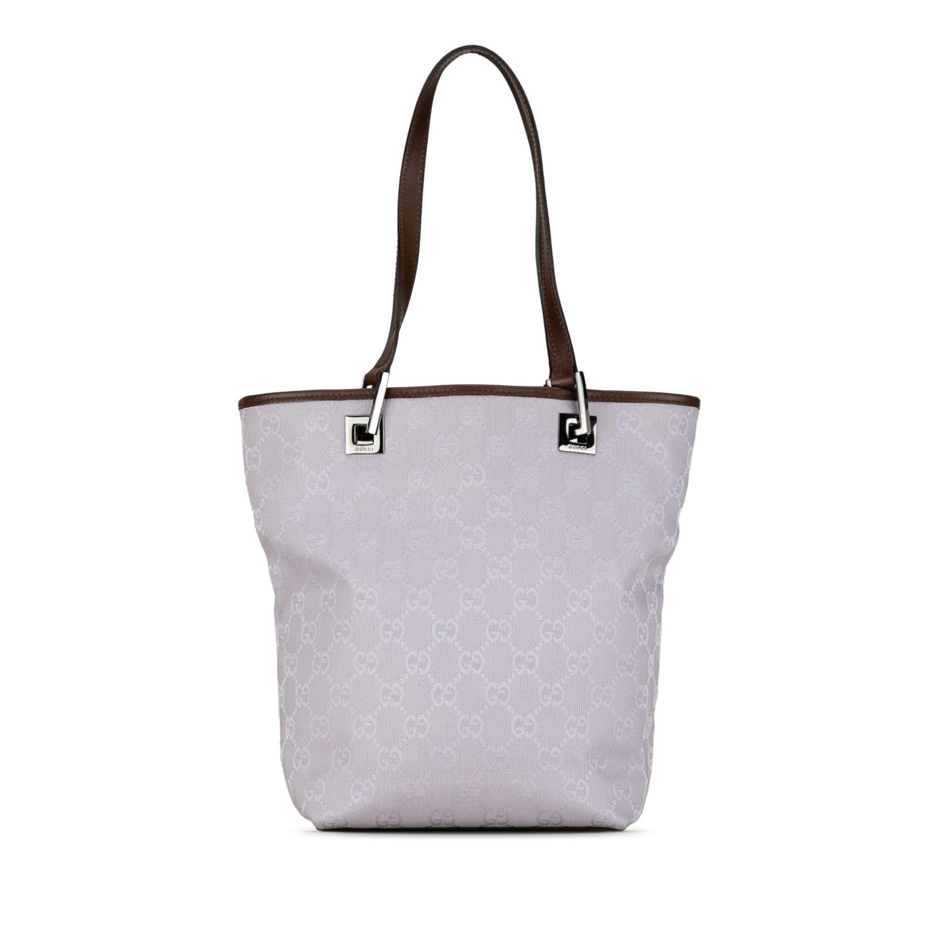 Gucci GG SHG-c1qy2w Canvas Calf Brown Tote Bag