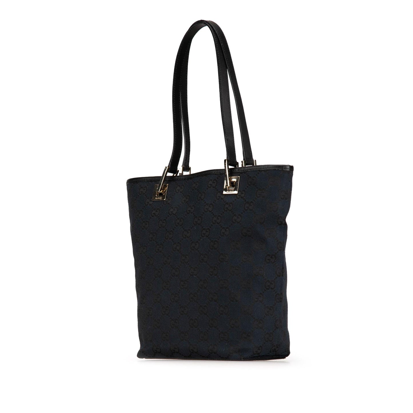 Gucci GG SHG-jHxFxZ Canvas Calf Black Tote Bag