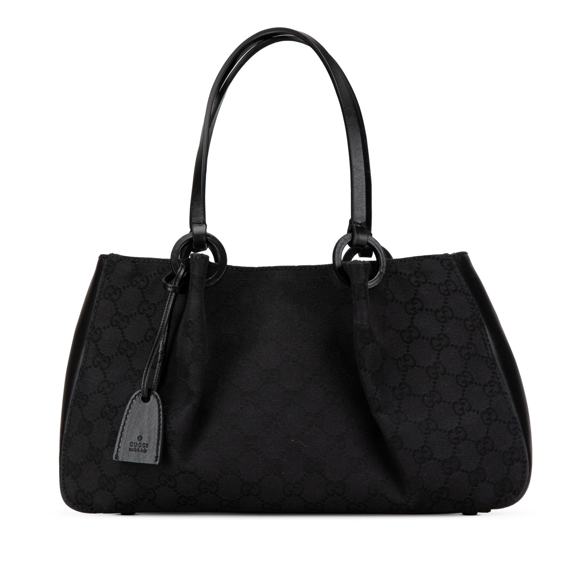 Gucci GG Canvas Black Tote Bag Tote 2