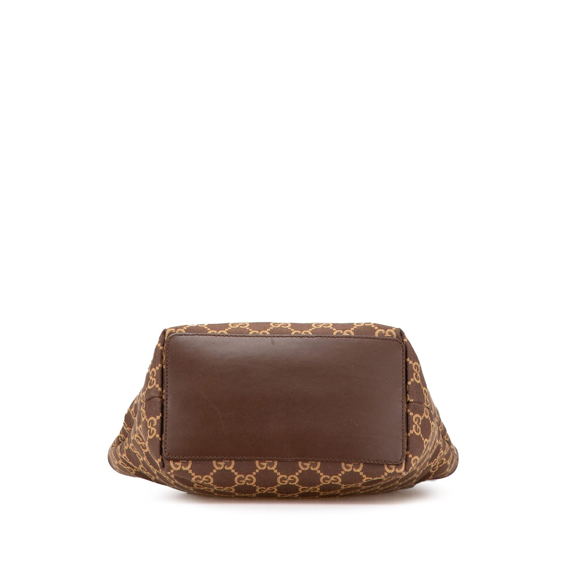 Gucci GG Canvas Brown Tote Bag