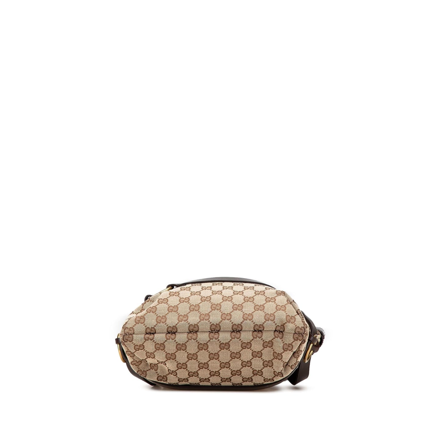 Gucci GG Canvas Calf Brown Tote Bag