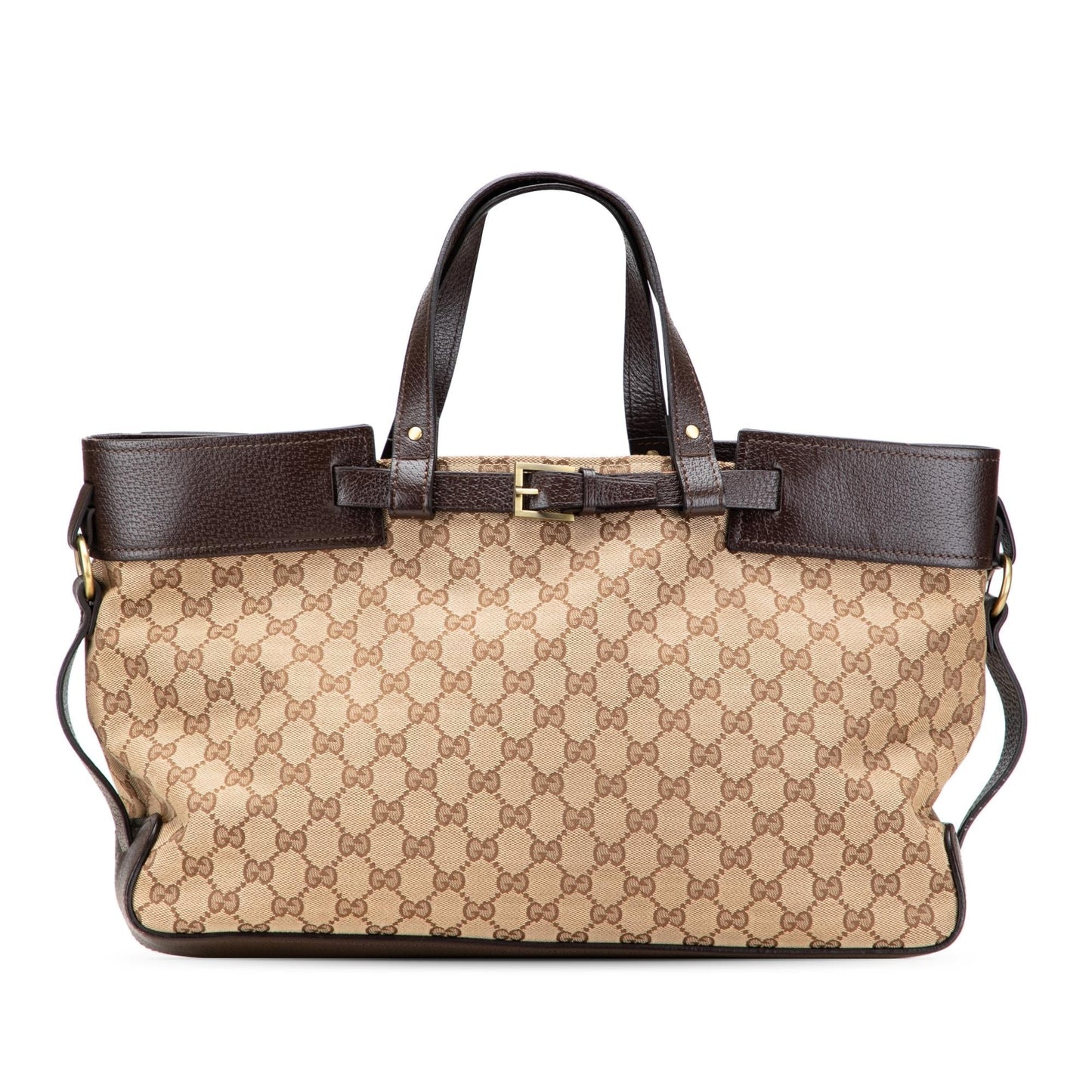Gucci GG Canvas Brown Tote Bag Tote 19