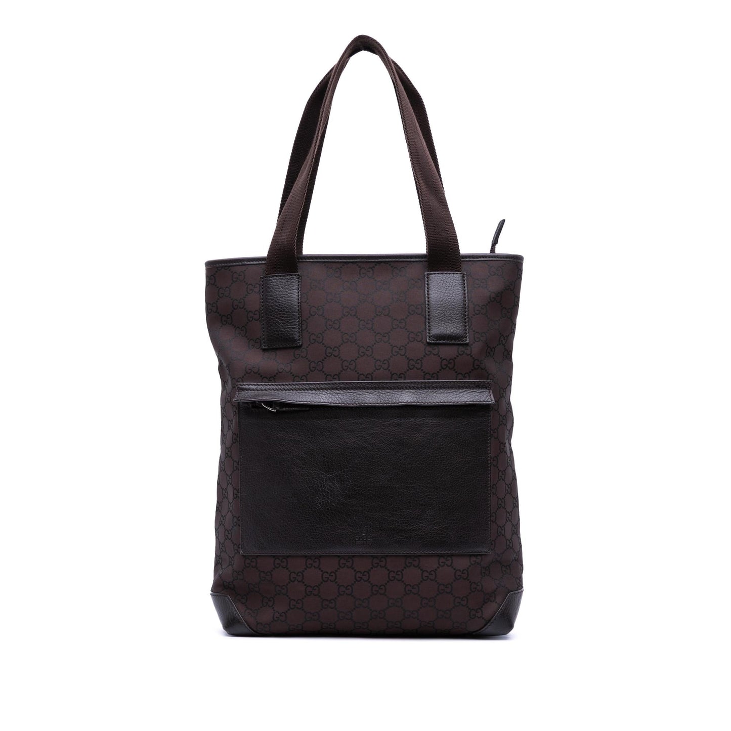 Gucci GG Canvas Calf Brown Tote Bag Tote 20