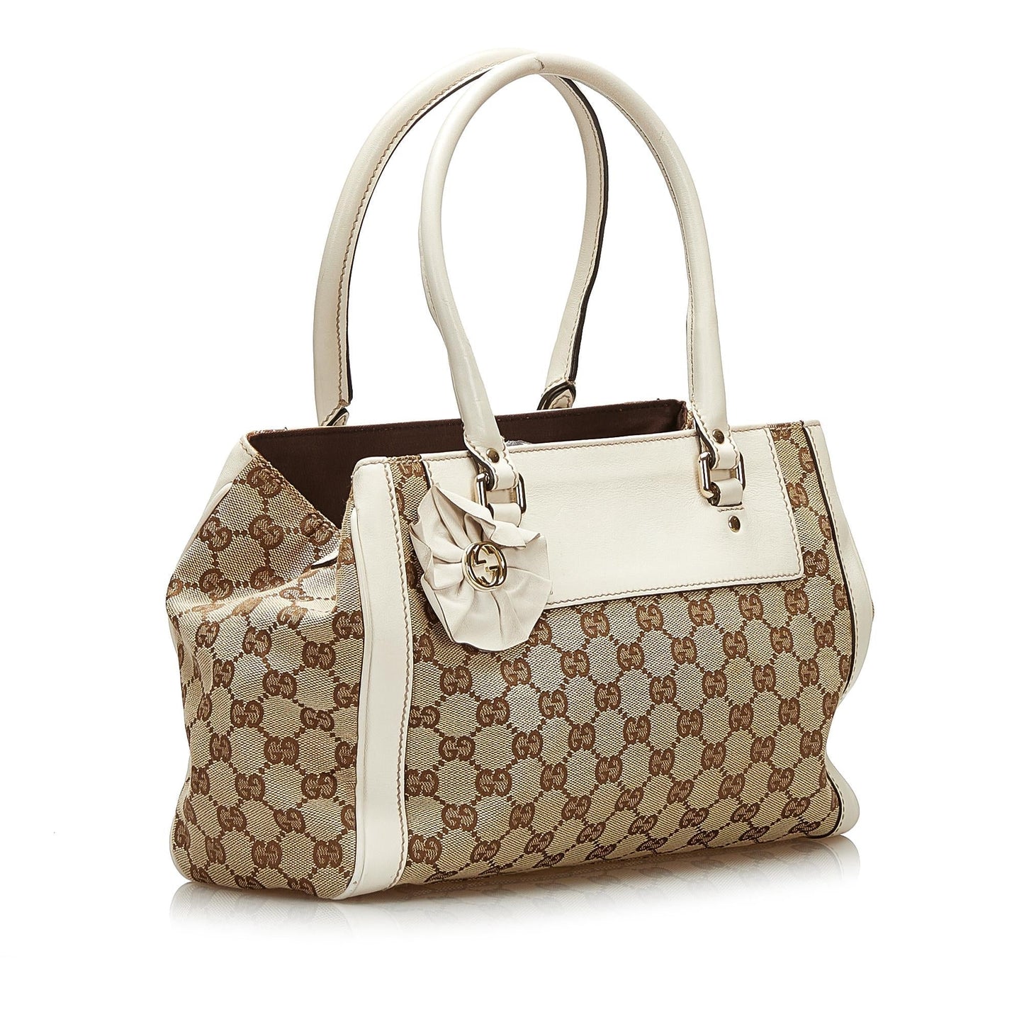 Gucci GG Trophy SHG Canvas Brown Tote Bag
