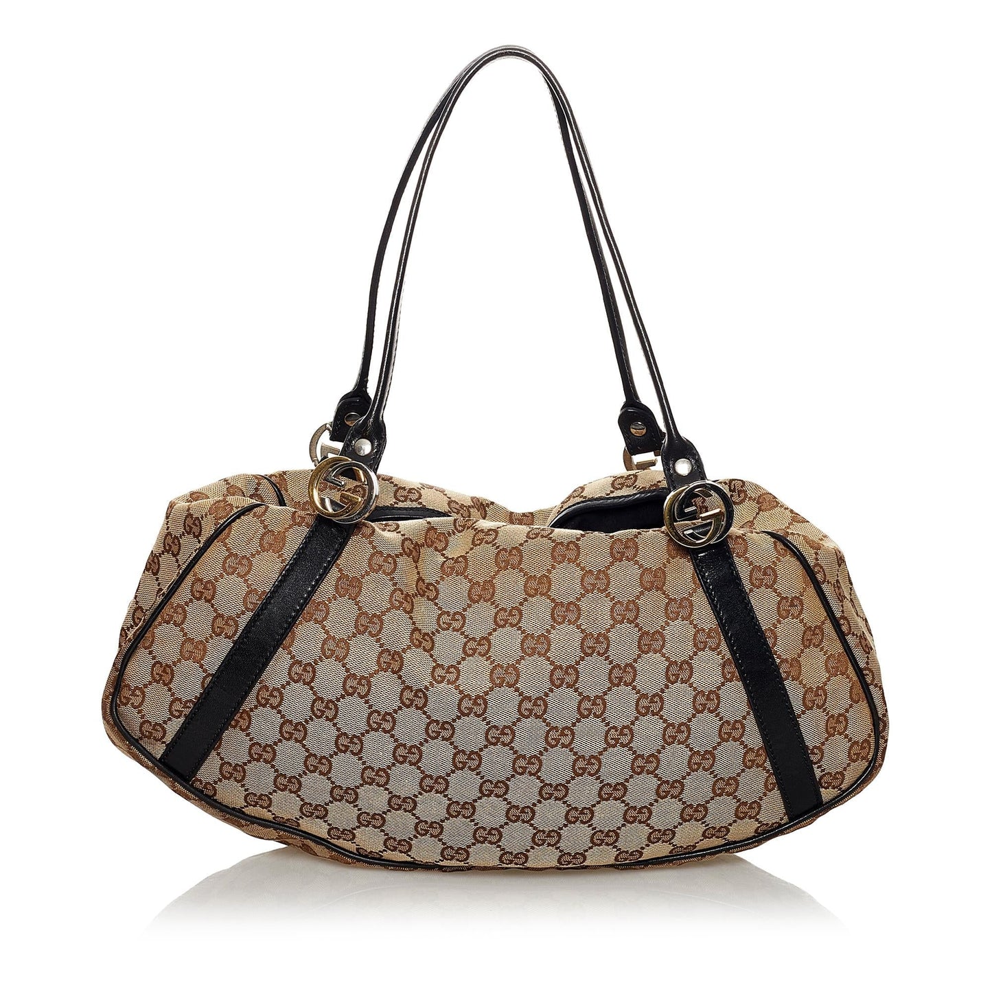 Gucci GG Twin SHG Canvas Brown Shoulder Bag