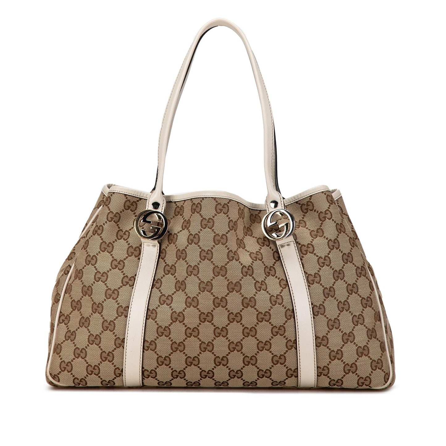 Gucci GG Twins SHG-Tw8Kwa Canvas Brown Tote Bag