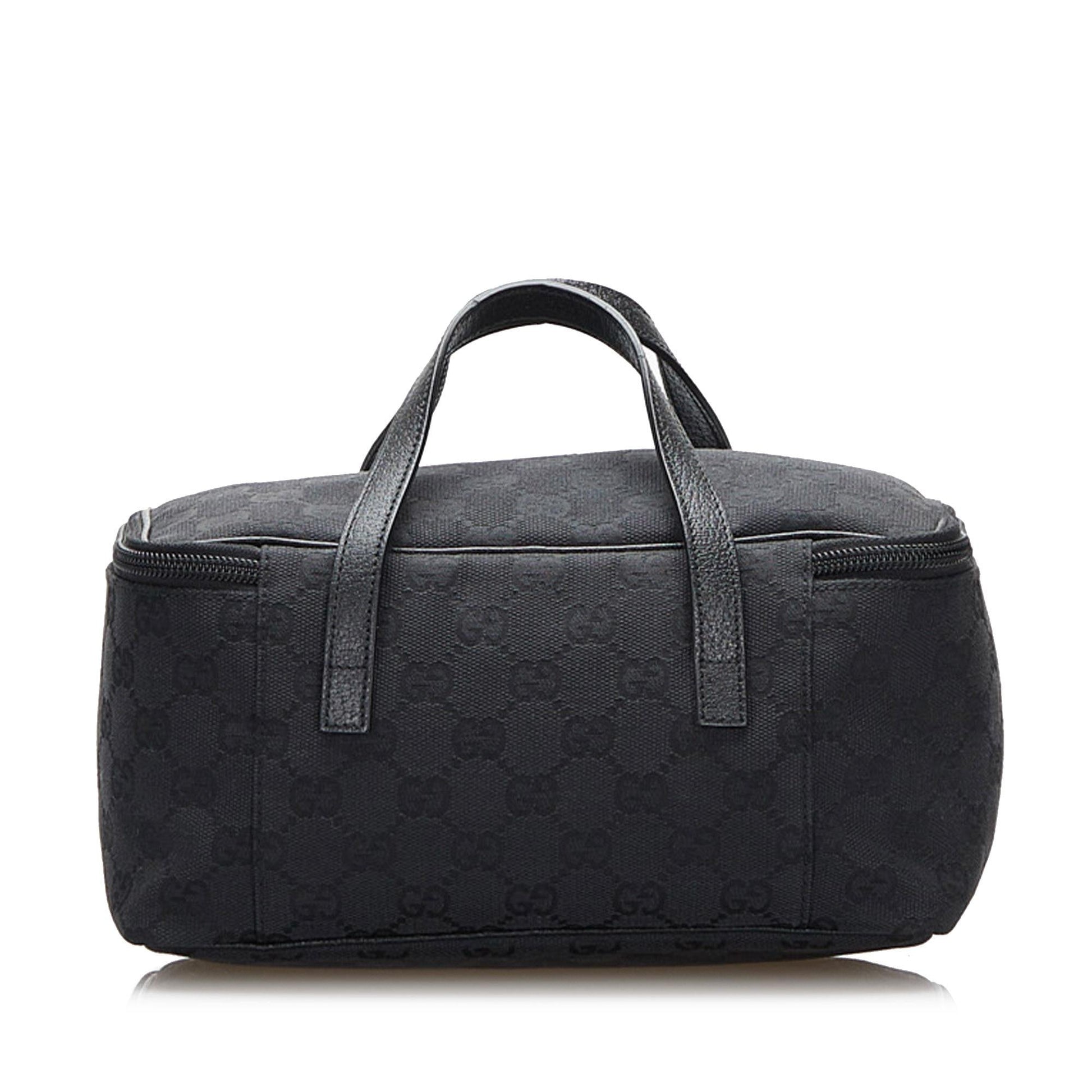 Gucci GG Vanity SHG-rK7Ixo Canvas Black Handbag