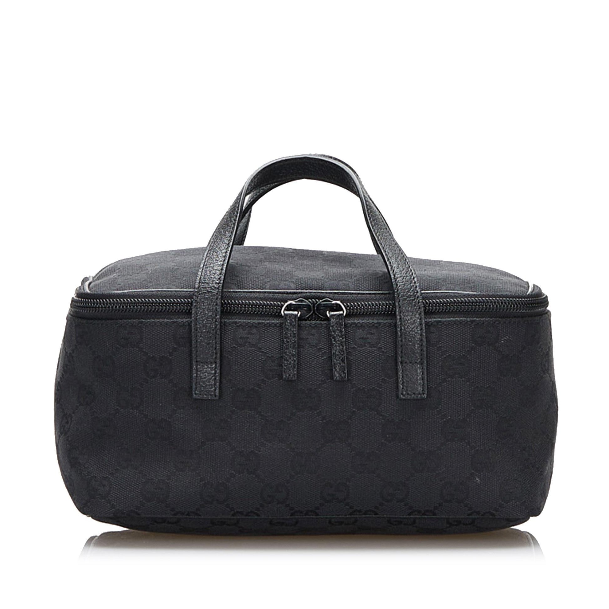 Gucci GG Vanity SHG-rK7Ixo Canvas Black Handbag