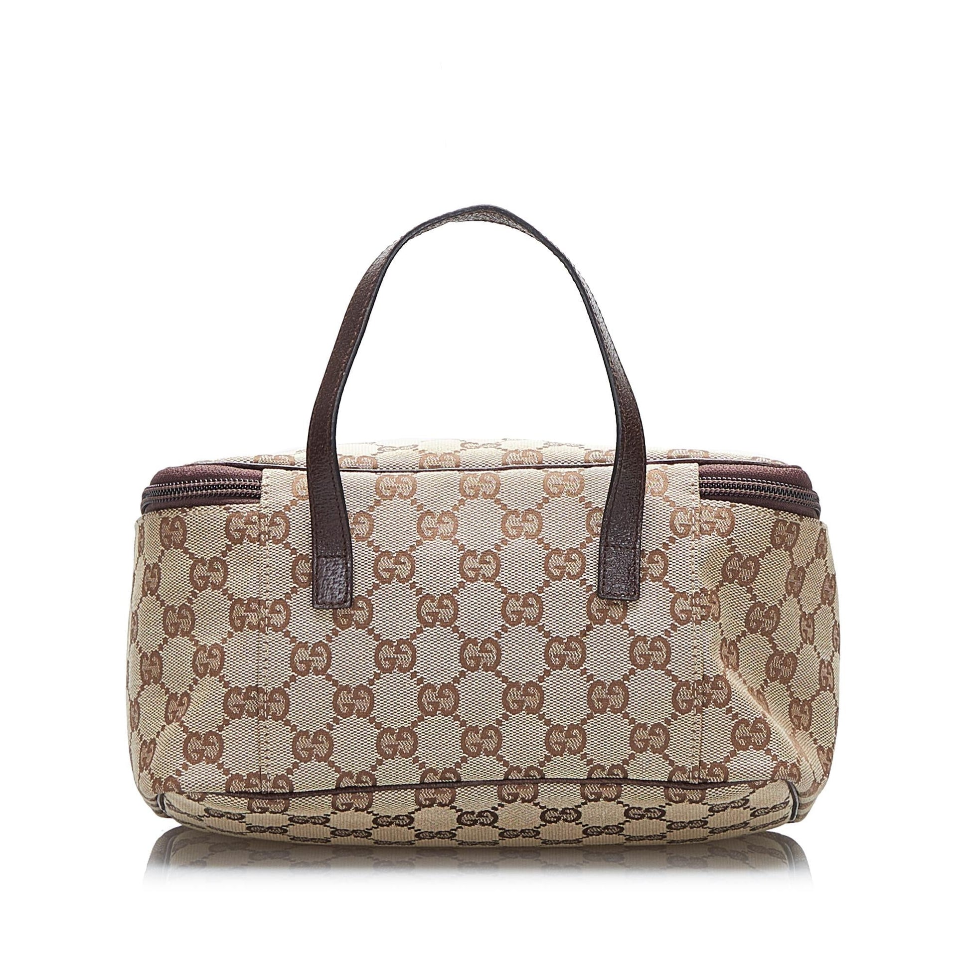 Gucci GG Vanity SHG-bHCrBU Canvas Brown Handbag