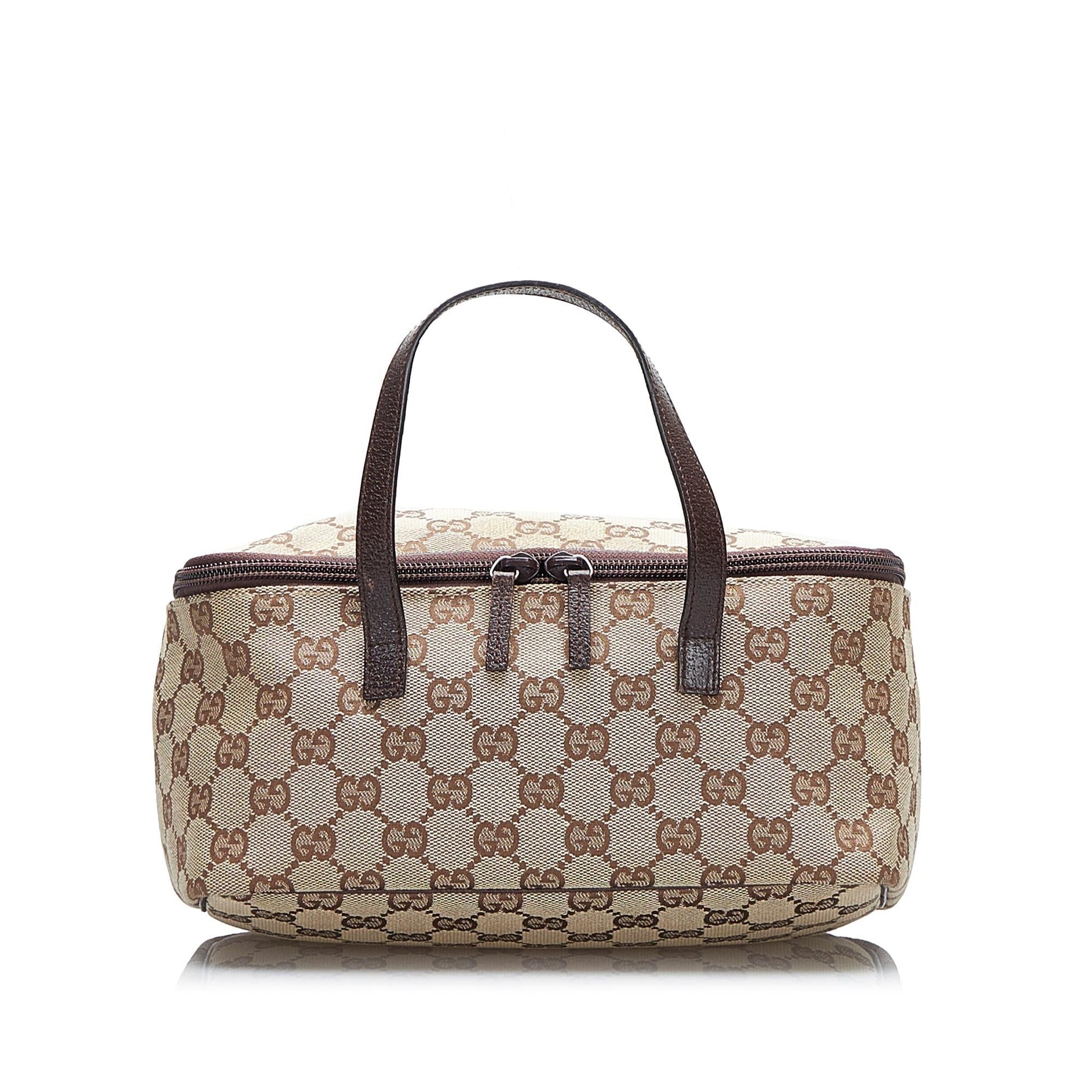 Gucci GG Vanity SHG-bHCrBU Canvas Brown Handbag