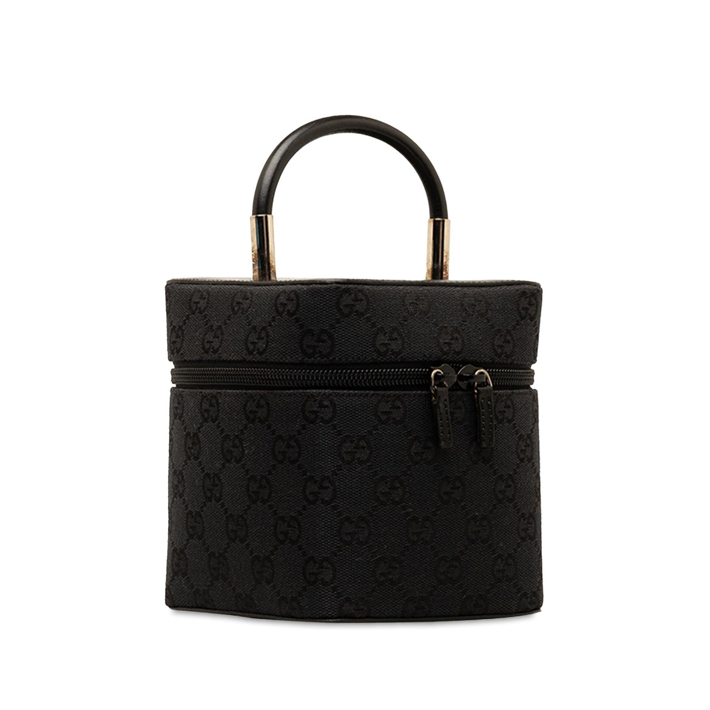 Gucci GG Vanity SHG-5kxF0Q Canvas Calf Black Handbag
