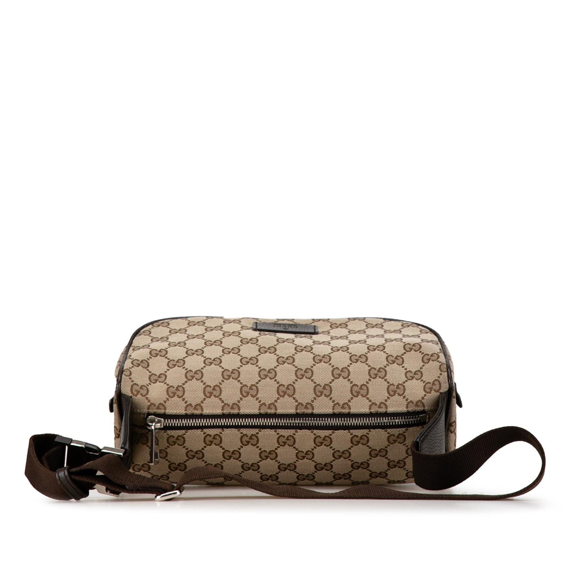 Gucci GG Waist Pouch SHG-weuTOB Canvas Brown Accessory