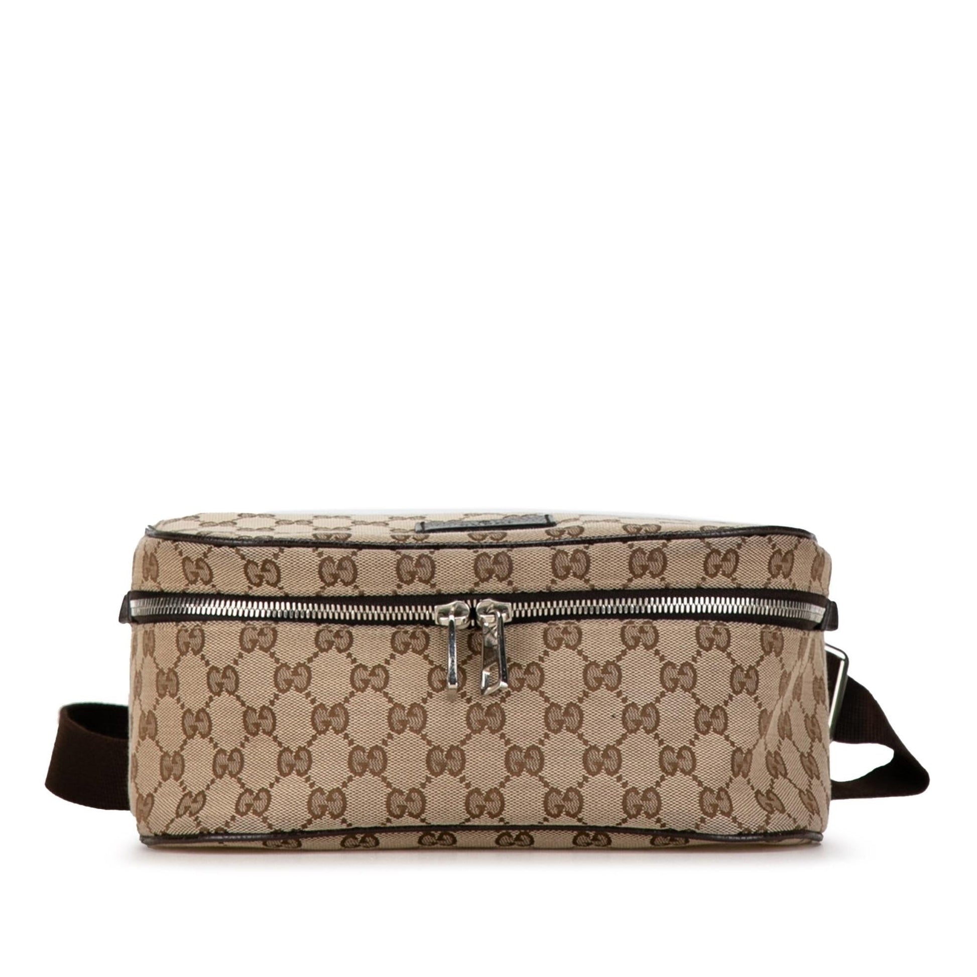 Gucci GG Waist Pouch SHG-weuTOB Canvas Brown Accessory